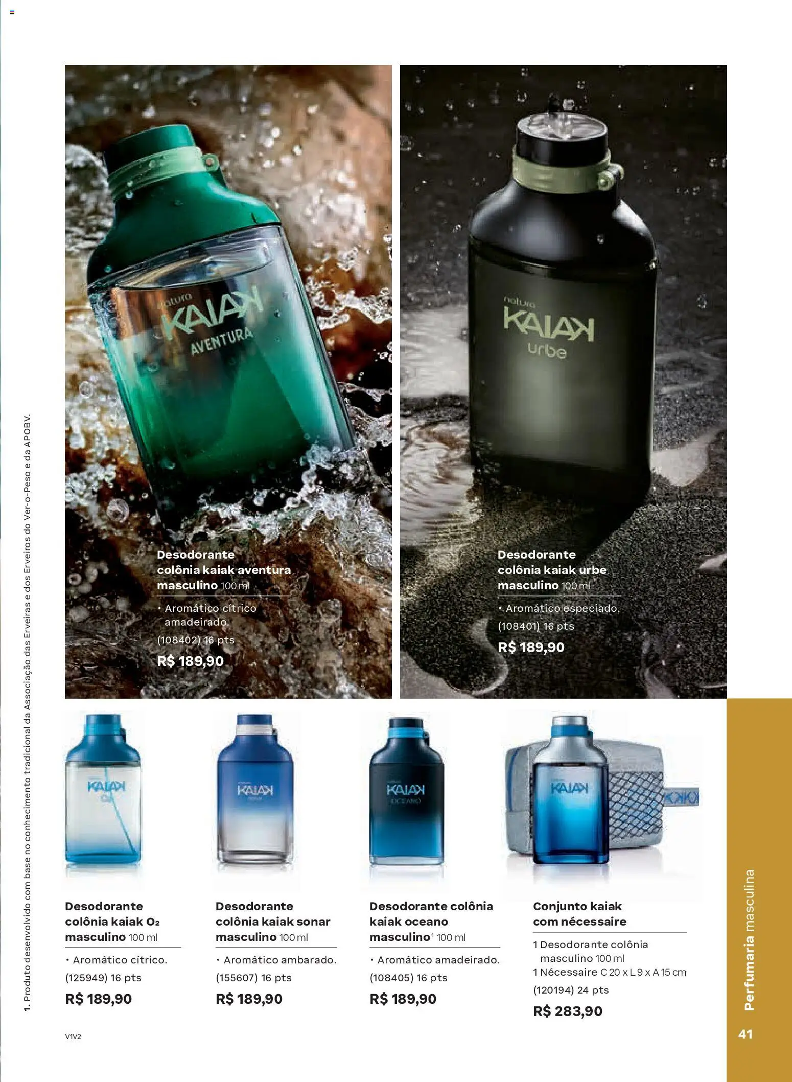 Natura Folheto - válido de 19.02.2026 | Página: 41 | Produtos: Desodorante, Necessaire, Base