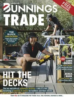Preview of Bunnings Warehouse Trade Magazine November 2025 - valid from 01.11.2025