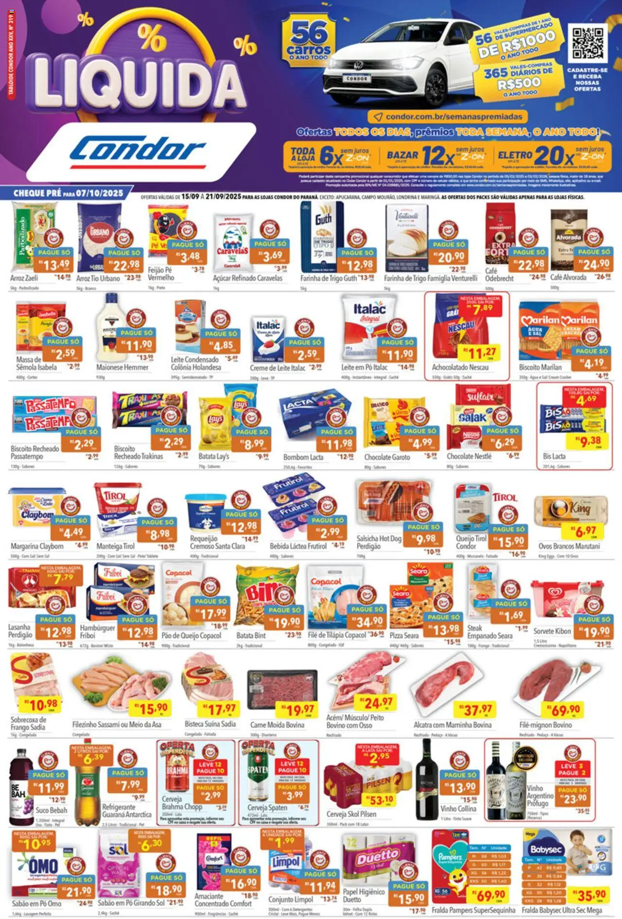 Supermercados Condor Folheto - válido de 15.09.2025 | Página: 1