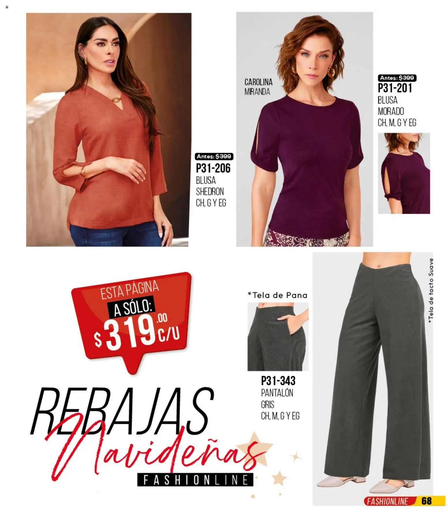 Nuevas ofertas de Cklass válidas en toda la República Mexicana desde el 30.11.2025. ¡Encuentra las mejores ofertas en Cklass catálogo Rebajas Navideñas Ropa! | Página: 69 | Productos: Blusa