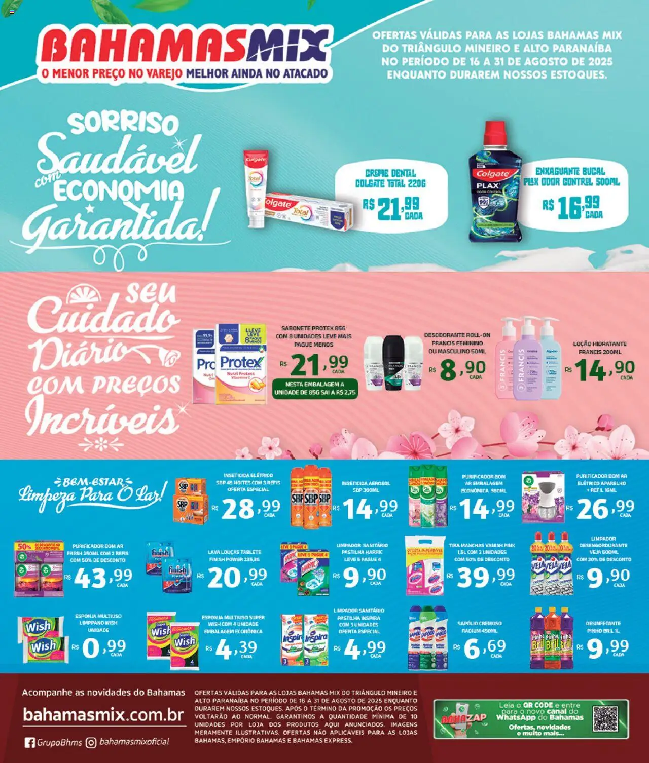 Bahamas Mix Folheto - válido de 16.08.2025 | Página: 1 | Produtos: Esponja, Desengordurante, Purificador, Vanish