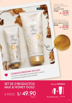 Vista previa de folleto Oriflame - Campaña 15 de la Oriflame válido desde 25.10.2025 | Página: 121 | Productos: Exfoliante, Leche, Crema