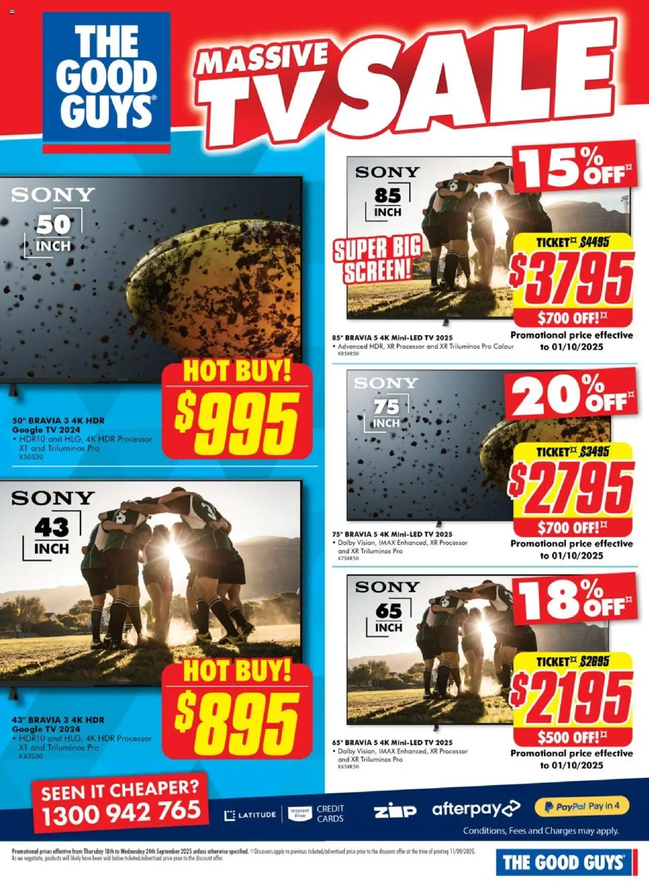 The Good Guys catalogue - valid from 17.09.2025 | Page: 6 | Products: Tv, Screen