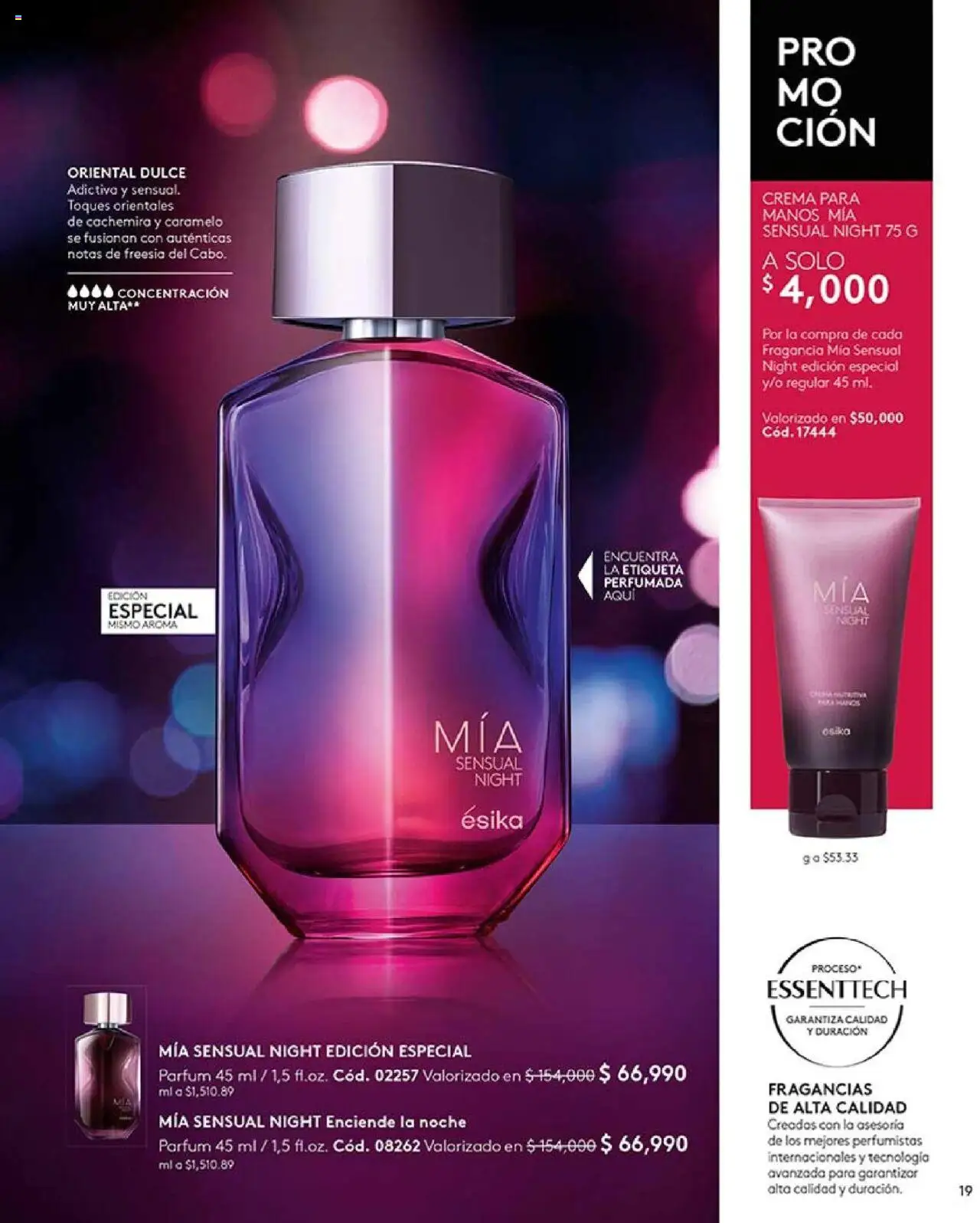Ésika revista - valida desde el 29.07.2025 | Página: 19 | Productos: Crema, Fragancia