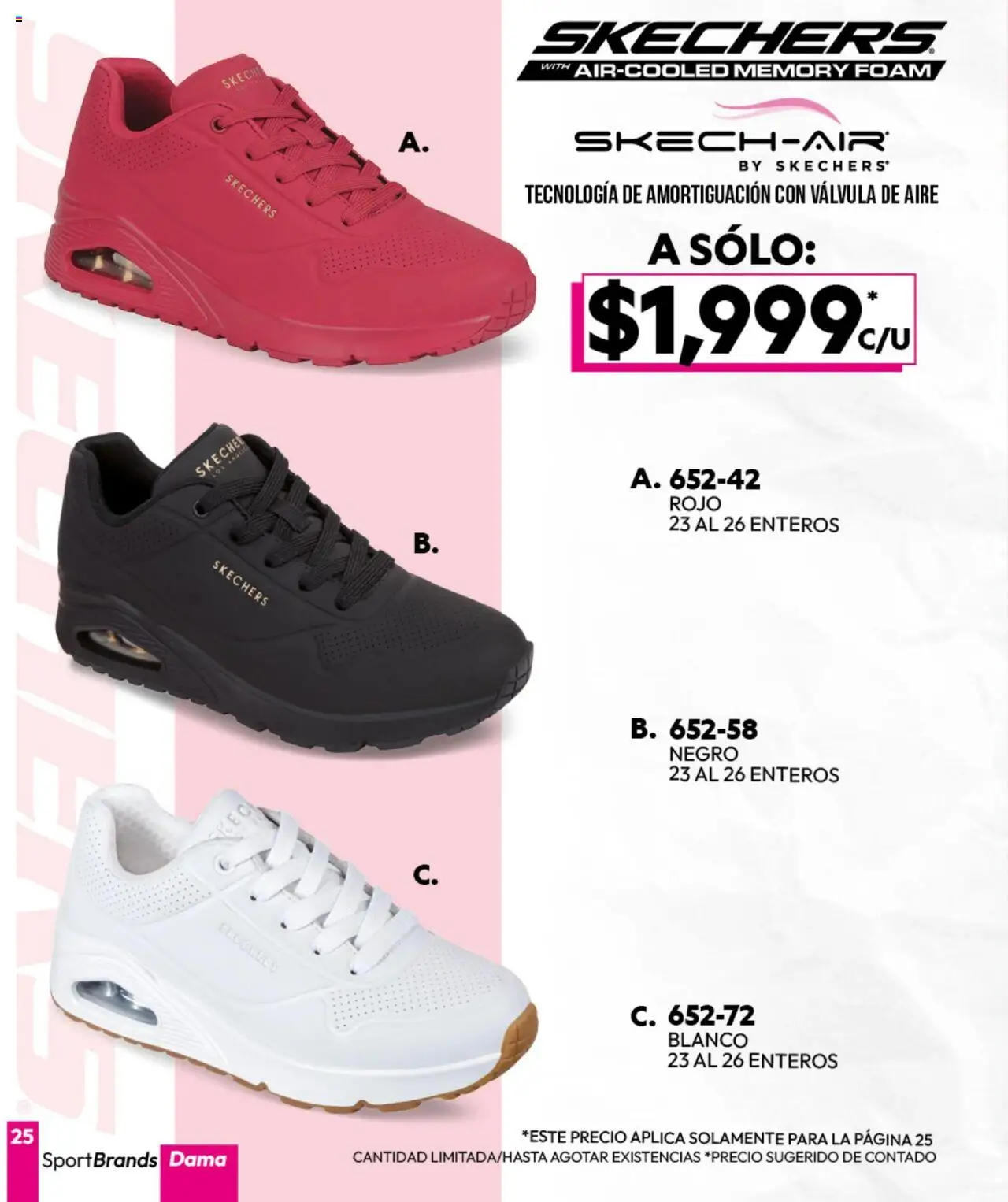 Nuevas ofertas de Cklass válidas en toda la República Mexicana desde el 16.09.2025. ¡Encuentra las mejores ofertas en Cklass - Catálogo Invierno Sportbrands! | Página: 26 | Productos: Válvula