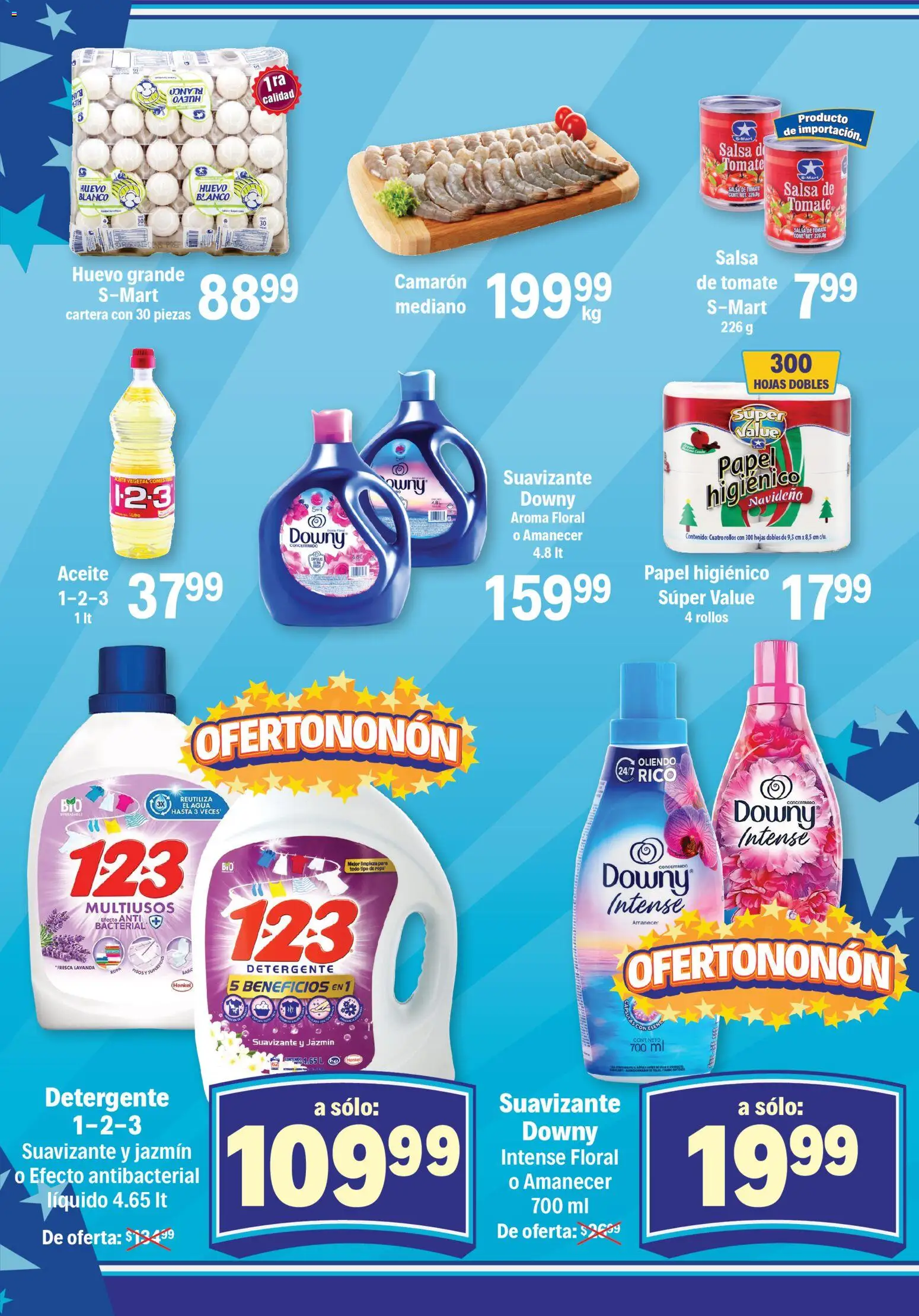 Nuevas ofertas de S-Mart válidas en toda la República Mexicana desde el 24.10.2025. ¡Encuentra las mejores ofertas en S-Mart folleto Chihuahua! | Página: 3 | Productos: Detergente, Tomate, Huevo, Papel higiénico