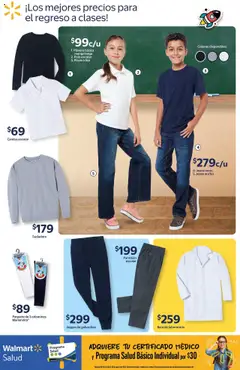 Nuevas ofertas de Walmart válidas en toda la República Mexicana desde el 24.07.2025. ¡Encuentra las mejores ofertas en Walmart Catálogo Back to school! | Página: 8 | Productos: Camisa, Sudadera, Playera, Bata