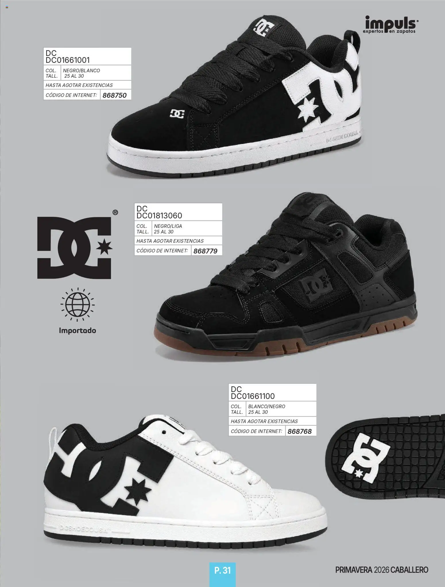 Nuevas ofertas de Impuls válidas en toda la República Mexicana desde el 01.01.2026. ¡Encuentra las mejores ofertas en Impuls catálogo Caballero! | Página: 33 | Productos: Zapatos