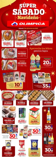 Olímpica - Super sábado navideño -  Vista previa de la revista de la tienda Olímpica valido desde el 13.12.2025