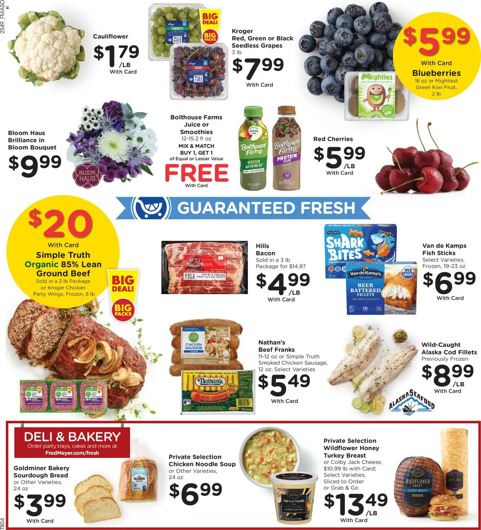 Fred Meyer Weekly Ad - valid from 07.01.2026 | Page: 11 | Products: Juice, Fish, Seafood, Cauliflower