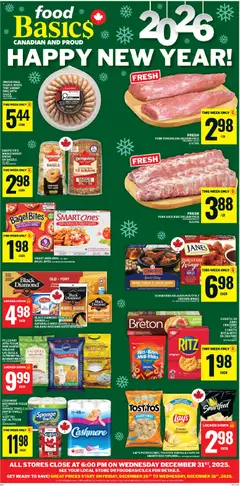 Preview of Food Basics weekly flyer / circulaire from shop Food Basics valid from 25.12.2025