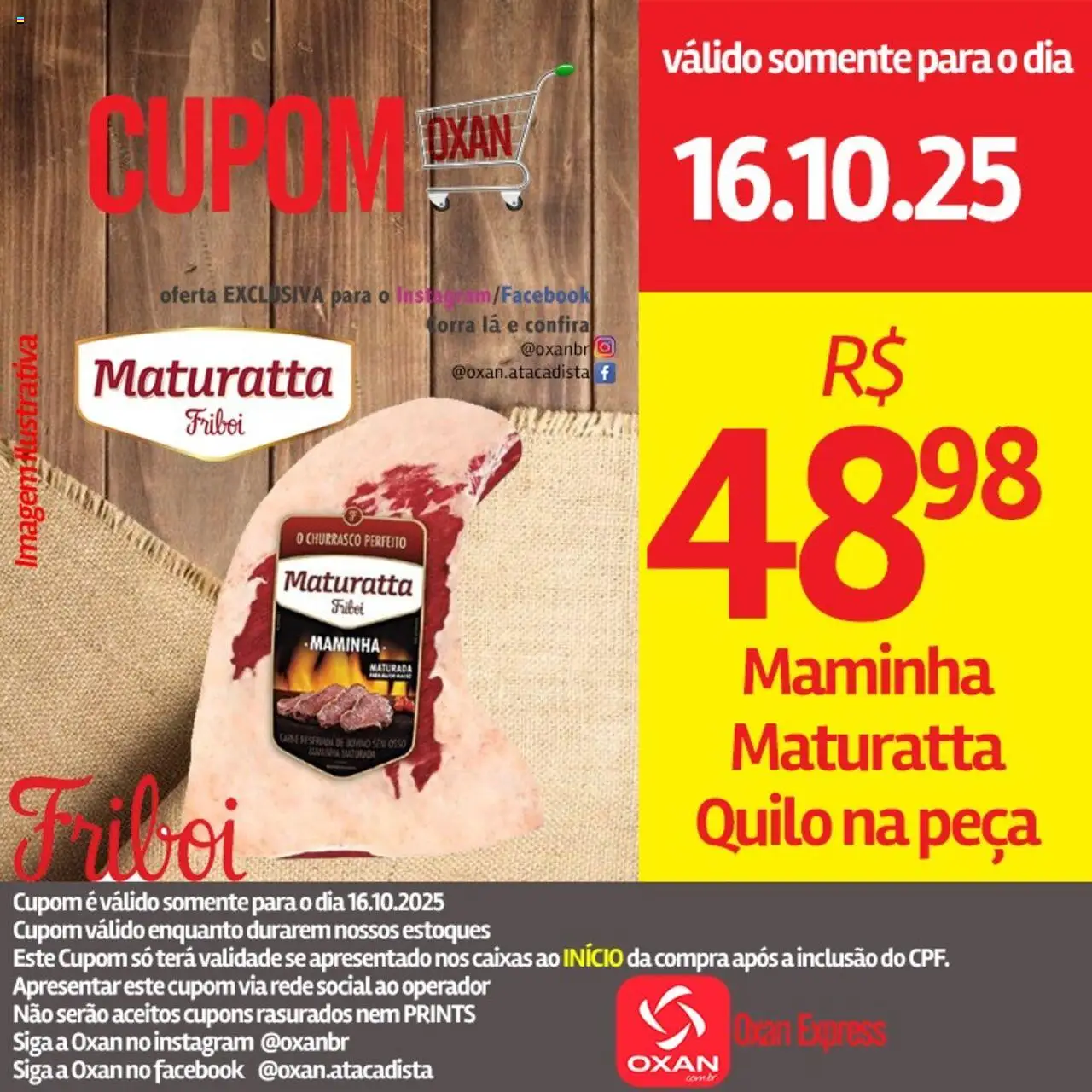 Oxan Atacadista Folheto - válido de 16.10.2025 | Página: 2 | Produtos: Maminha
