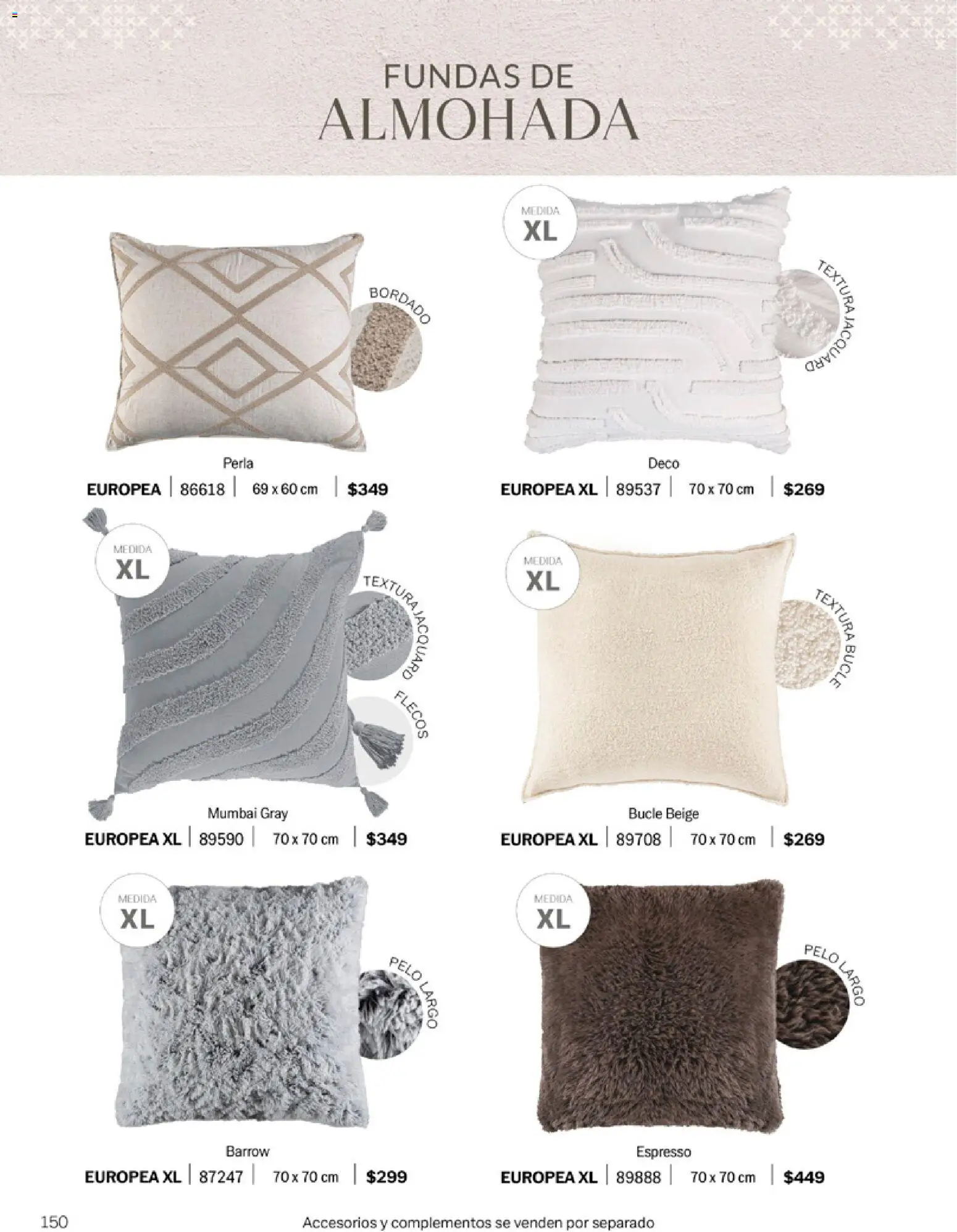 Nuevas ofertas de Vianney válidas en toda la República Mexicana desde el 06.03.2026. ¡Encuentra las mejores ofertas en Vianney catálogo Tu hogar, nuestra pasión! | Página: 152 | Productos: Almohada