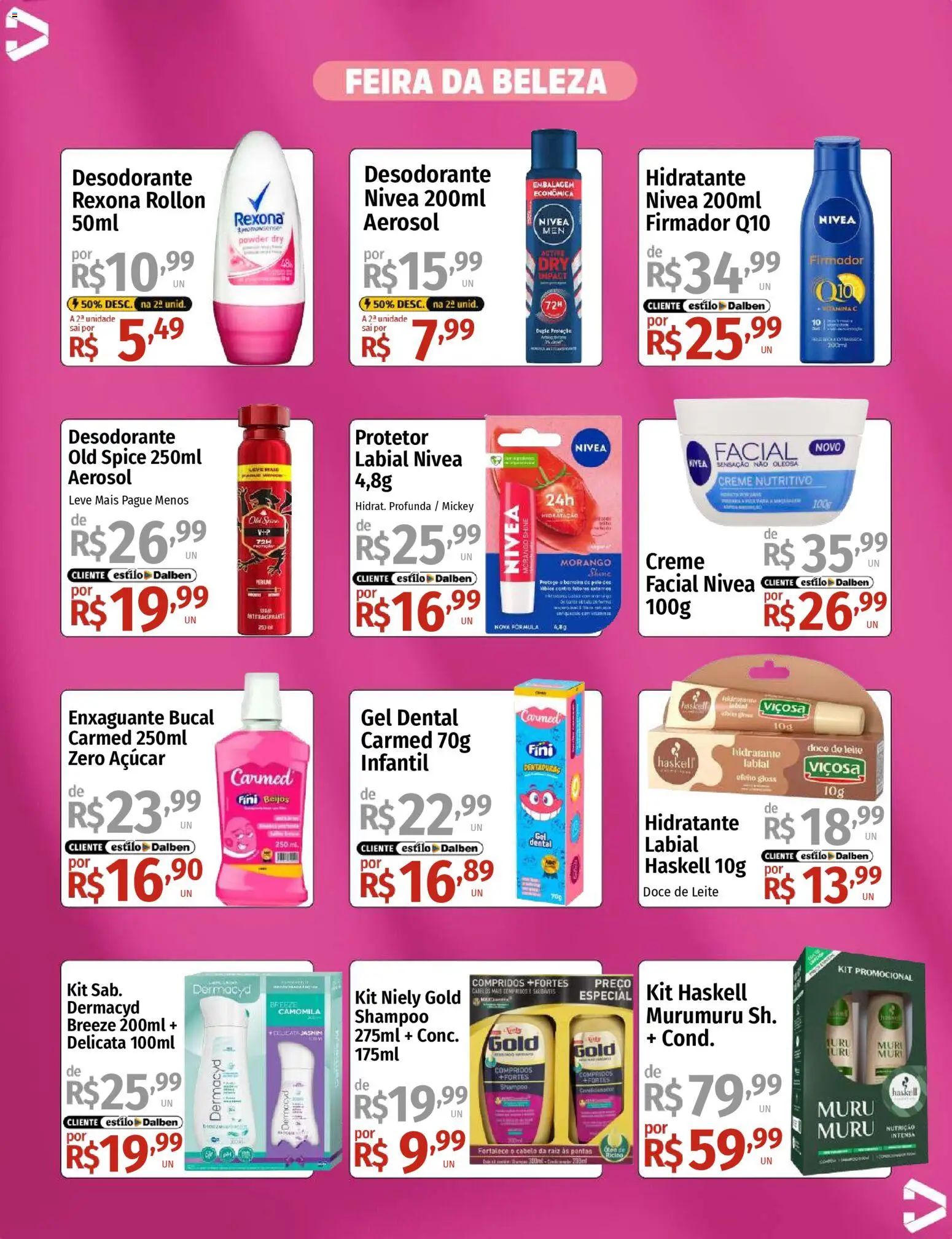 Supermercado Dalben Folheto - válido de 20.11.2025 | Página: 2 | Produtos: Enxaguante bucal, Creme, Rexona, Açúcar