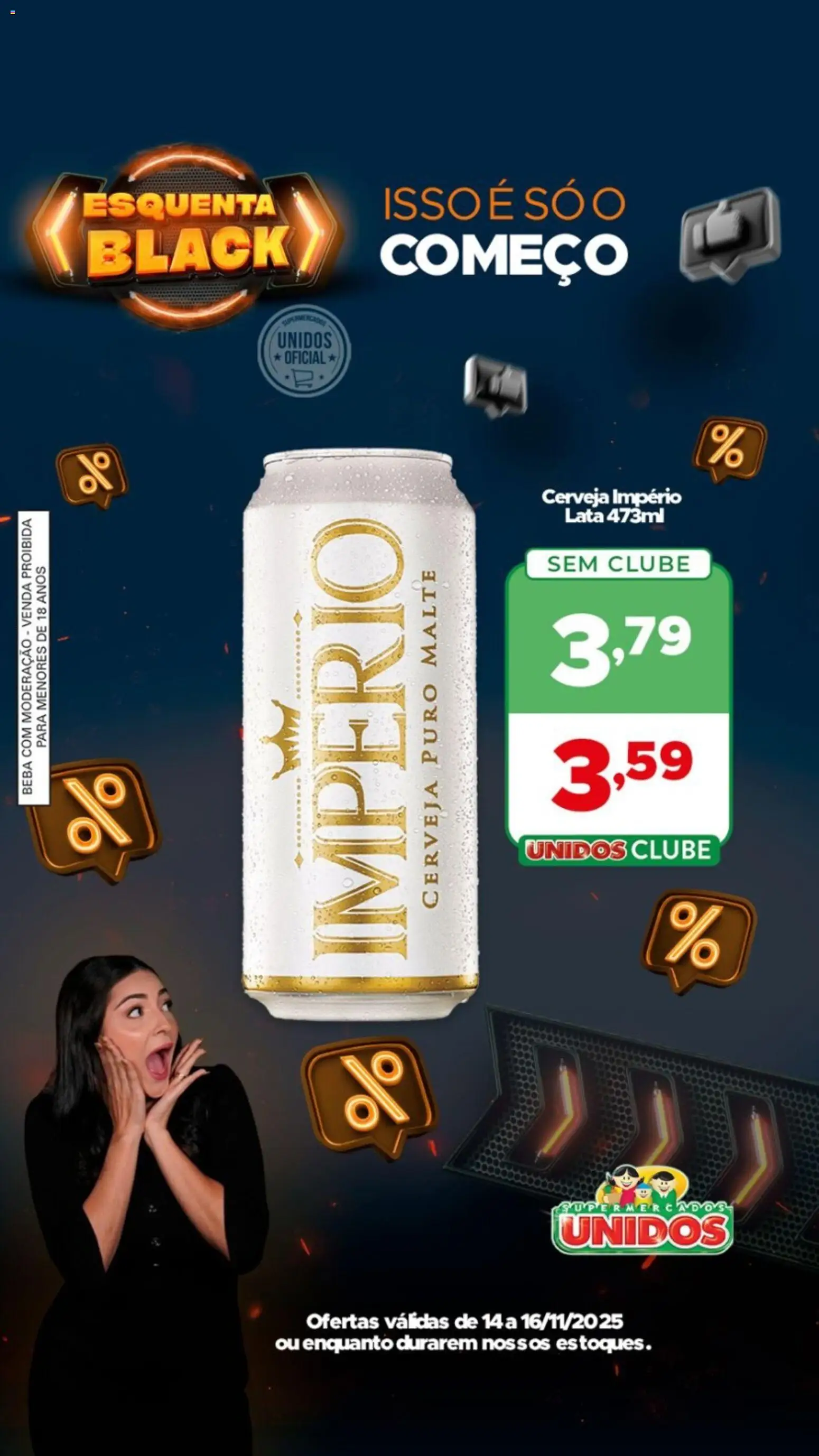 Supermercados Unidos Folheto - válido de 14.11.2025 | Página: 8 | Produtos: Cerveja
