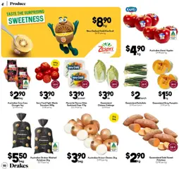 Drakes catalogue - valid from 30.07.2025 | Page: 4 | Products: Apples, Tomatoes, Onions, Cabbage