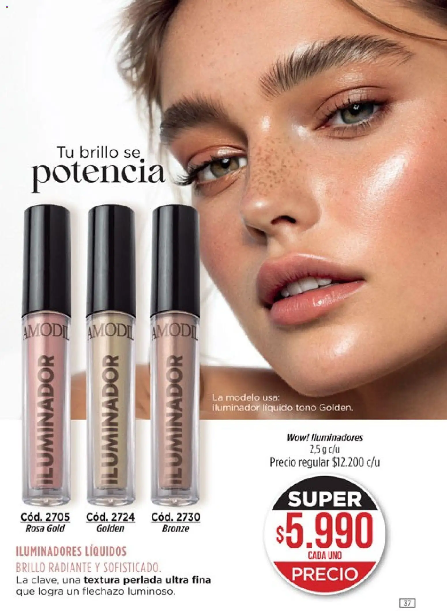 Catálogo Amodil Campaña 2 │ válido desde el 01.02.2026 | Página: 37 | Productos: Iluminador, Brillo, Radiante