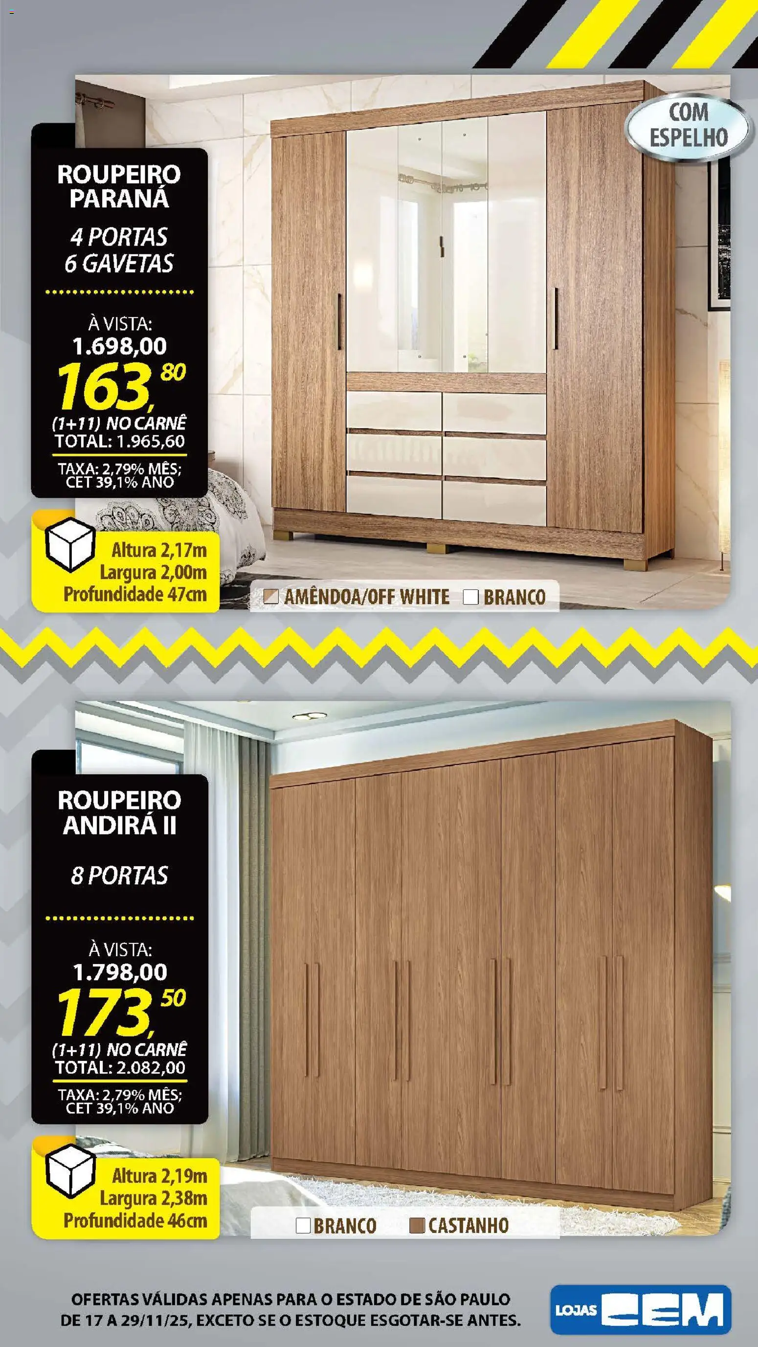 Lojas Cem Folheto - válido de 17.11.2025 | Página: 99 | Produtos: Espelho, Carne