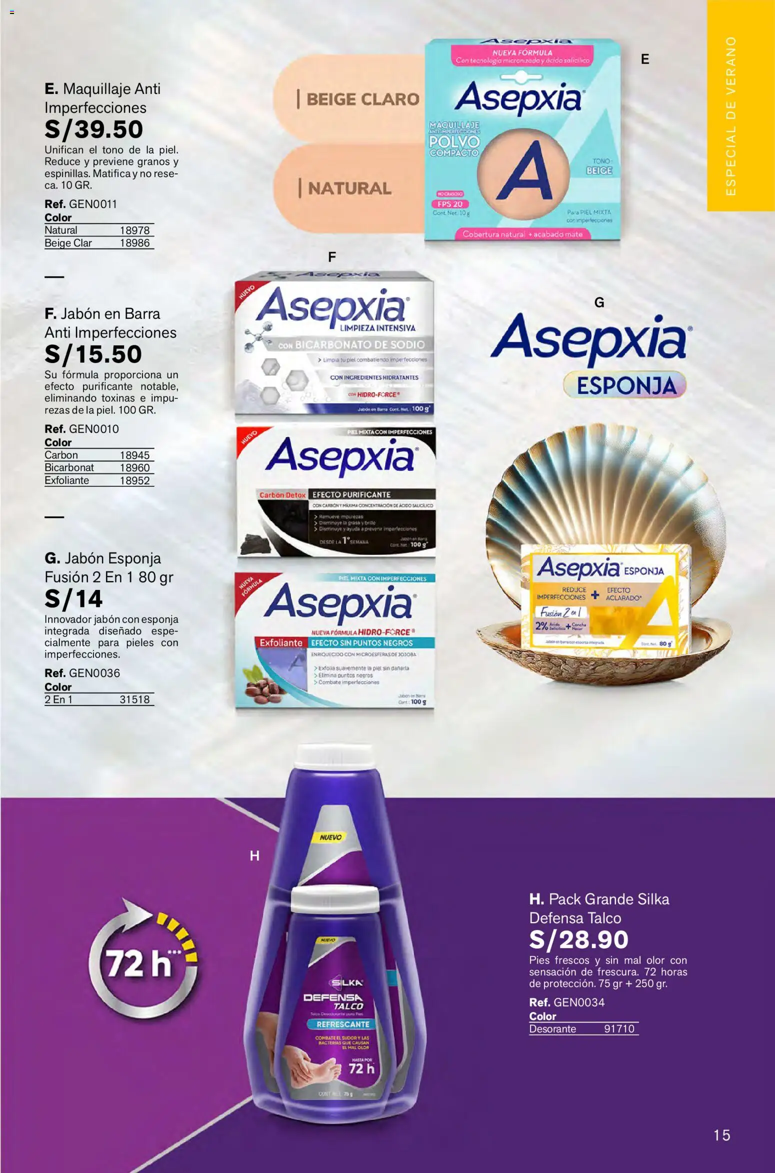 Catálogo Leonisa válido desde 26.12.2025 | Página: 15 | Productos: Exfoliante, Jabón, Maquillaje, Polvo