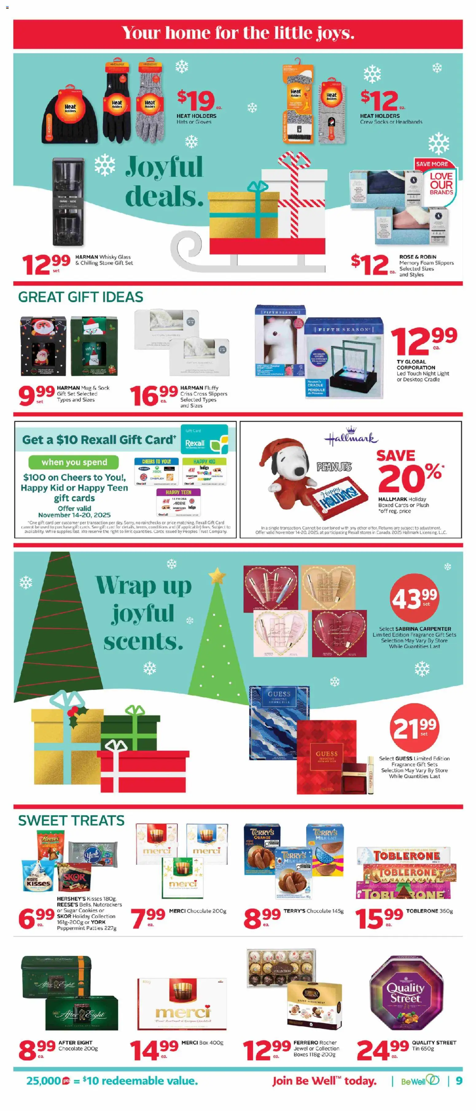 Rexall flyer valid from 14.11.2025 | Page: 19 | Products: Cookies, Xbox, Fragrance, Chocolate
