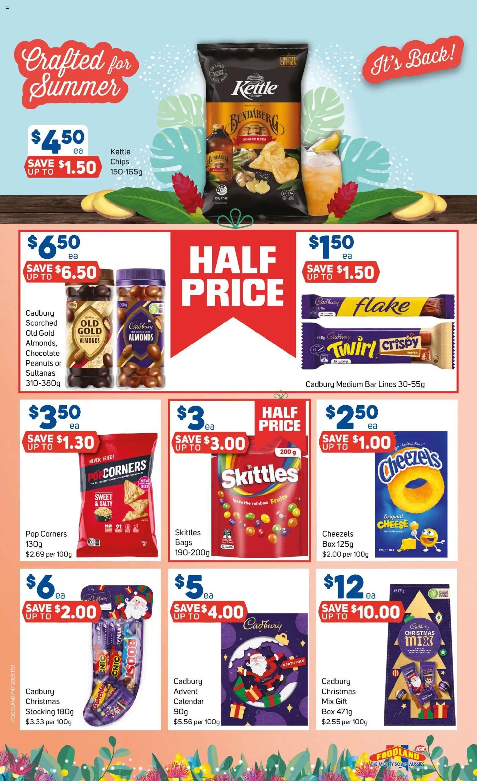 Foodland catalogue - valid from 19.11.2025 | Page: 21 | Products: Milk, Cheese, Ginger, Chips