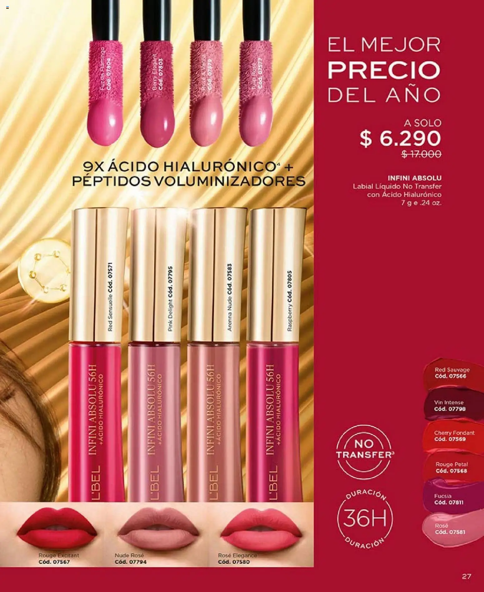 Catálogo L'Bel Campaña 18 │ válido desde el 30.11.2025 | Página: 27 | Productos: Labial