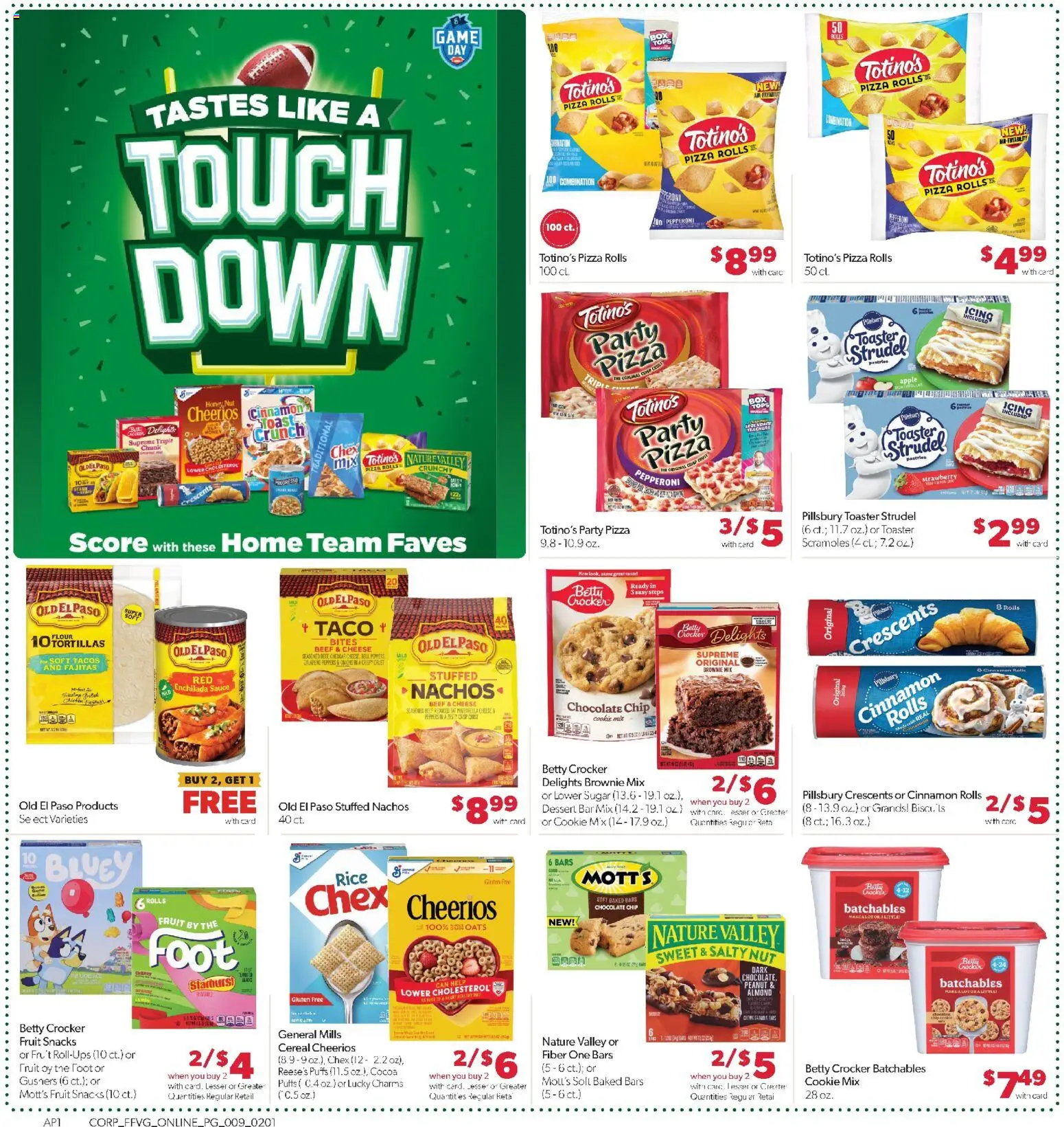Family Fare Weekly Ad - valid from 01.02.2026 | Page: 13 | Products: Toaster, Pizza, Chocolate Chip, Game