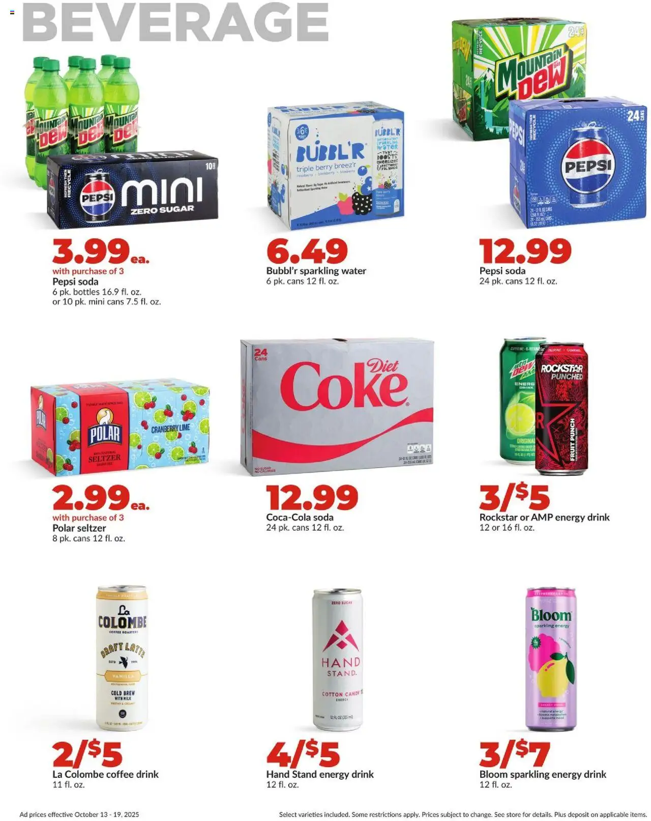 HyVee Weekly Ad - valid from 13.10.2025 | Page: 23 | Products: Milk, Coffee, Water, Lime