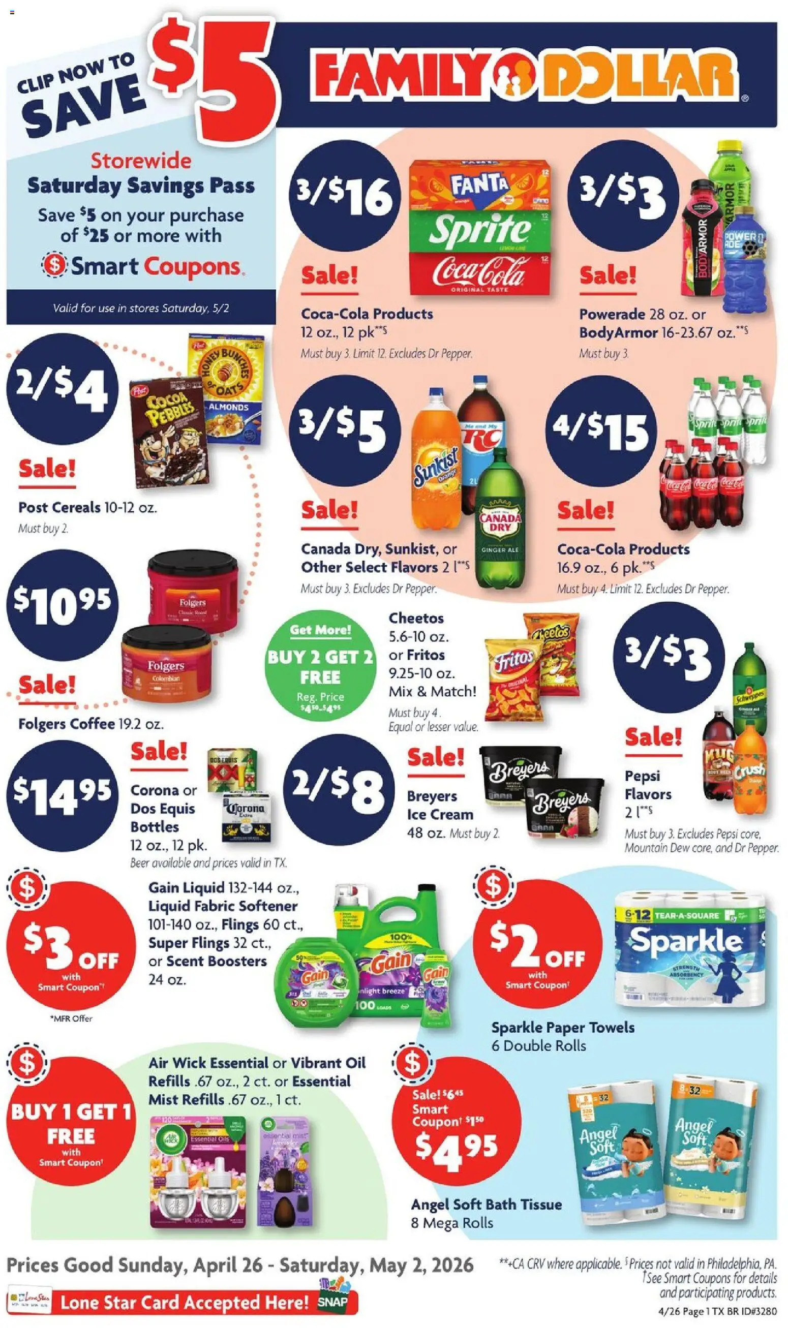 Family Dollar Weekly Ad - valid from 26.04.2026 | Page: 1