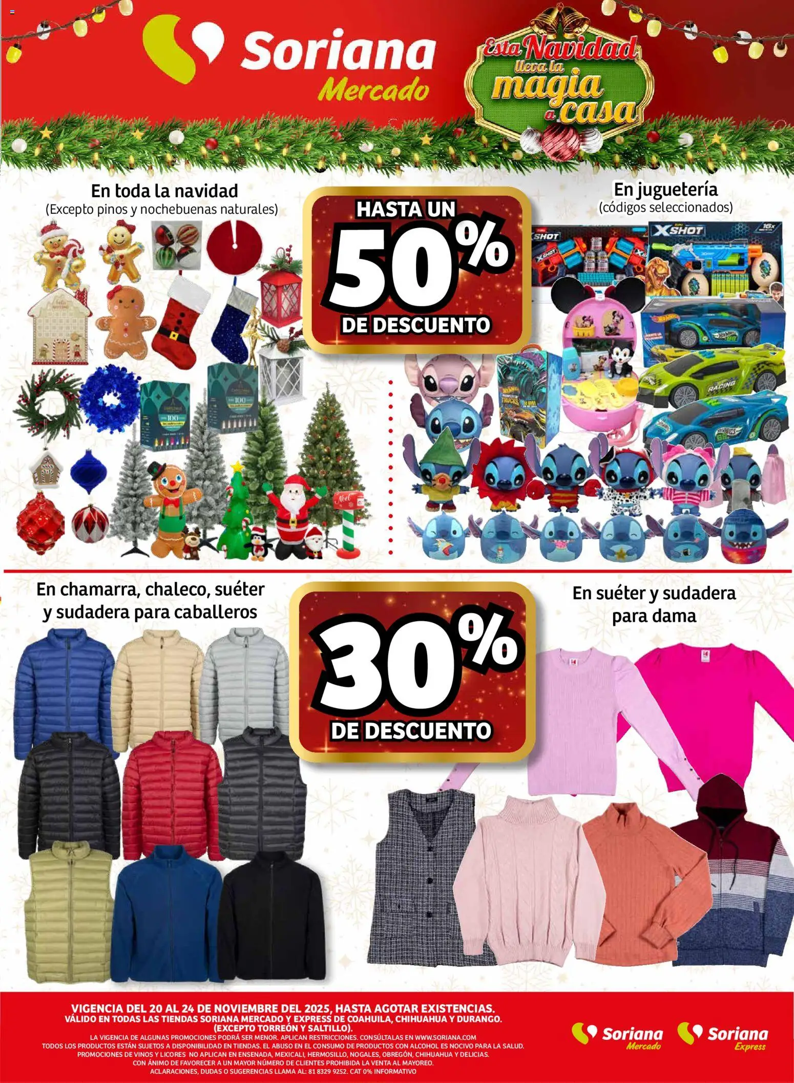 Nuevas ofertas de Soriana válidas en toda la República Mexicana desde el 20.11.2025. ¡Encuentra las mejores ofertas en Soriana - Fin de Semana Mercado: Coah, Chih y Dur! | Página: 5