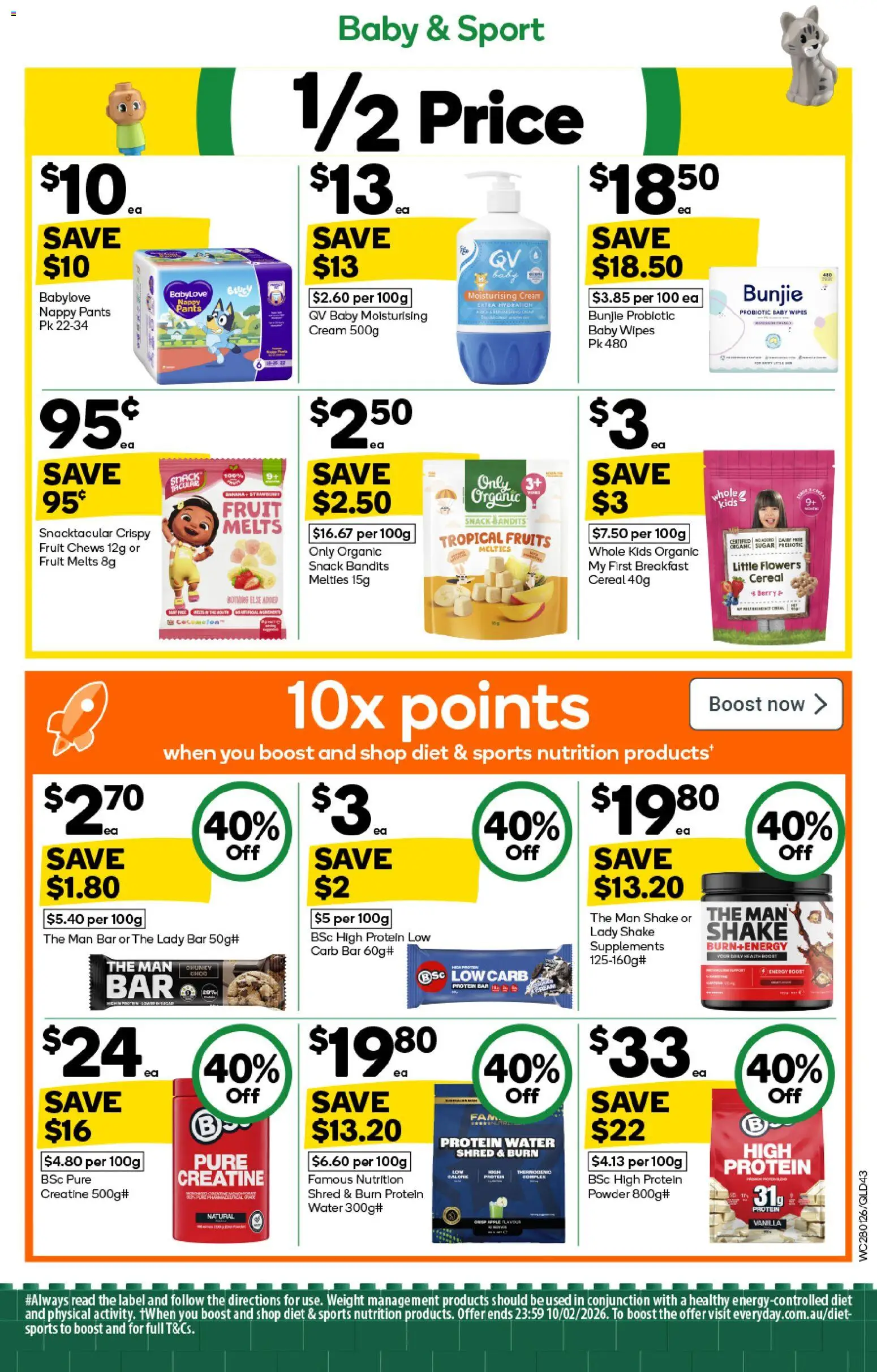 Woolworths catalogue - valid from 28.01.2026 | Page: 43 | Products: Powder, Cereal, Water, Fruits