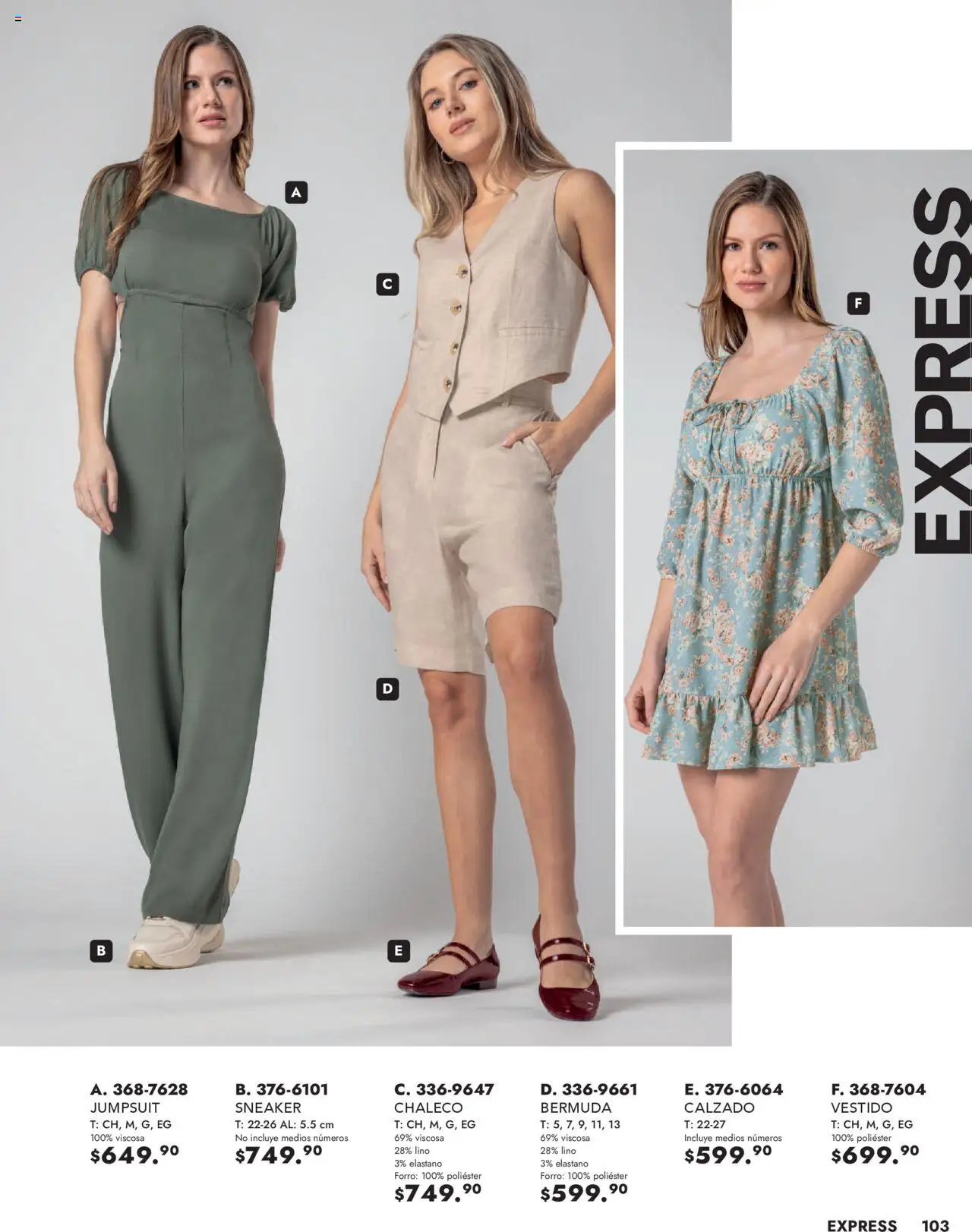 Nuevas ofertas de Andrea válidas en toda la República Mexicana desde el 25.05.2025. ¡Encuentra las mejores ofertas en Andrea - Catálogo Vestir Exterior! | Página: 103 | Productos: Chaleco, Vestido, Bermuda