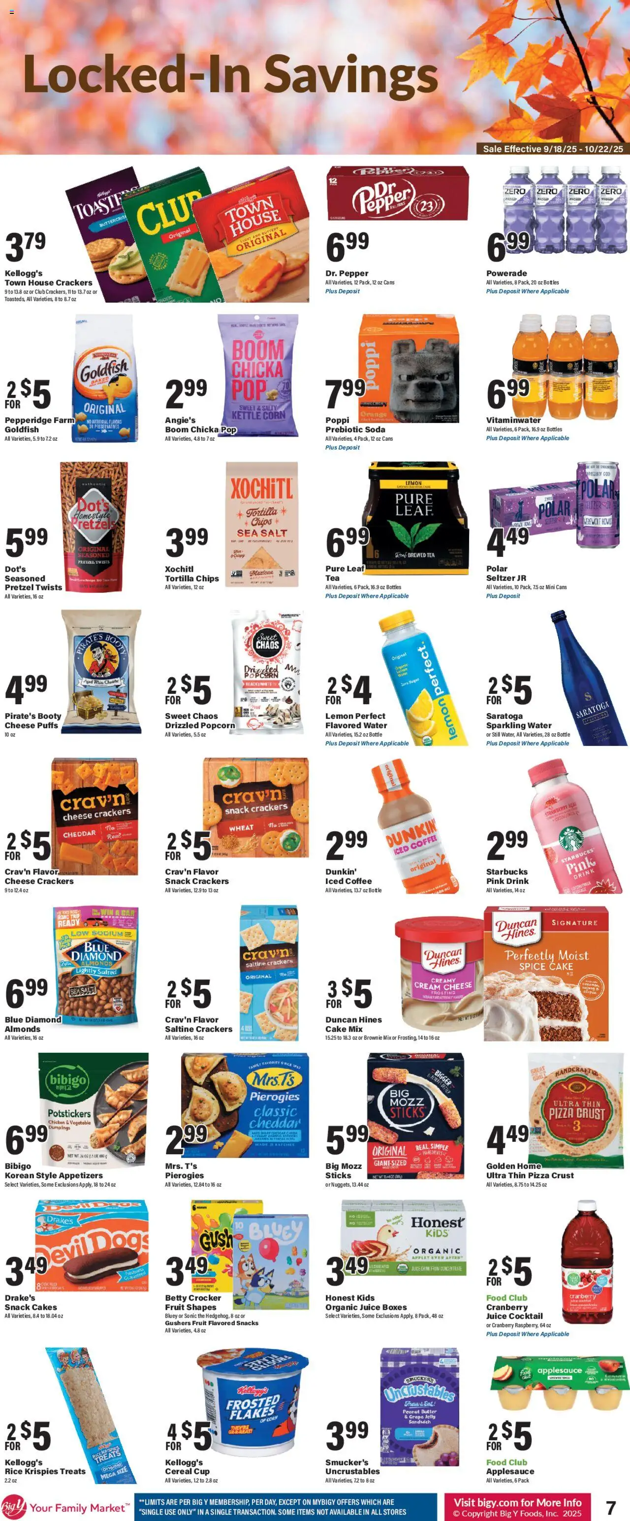 Big Y Weekly Ad - valid from 18.09.2025 | Page: 11 | Products: Corn, Butter, Water, Lemon