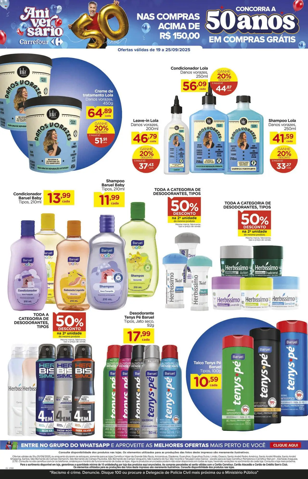 Carrefour Folheto - válido de 19.09.2025 | Página: 13 | Produtos: Perfume, Pó, Polvo, Sabonete líquido