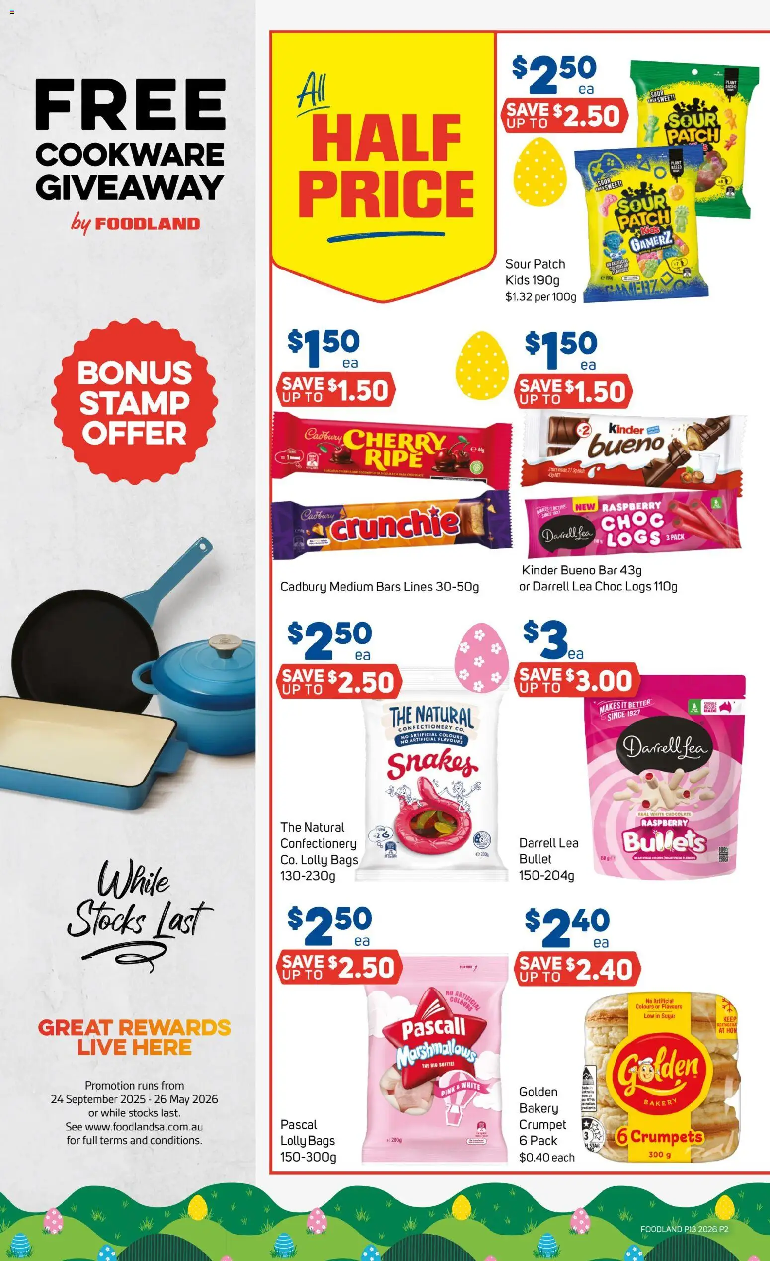 Foodland catalogue - valid from 25.03.2026 | Page: 2 | Products: Crumpets, Plant, Cookware, Bakery