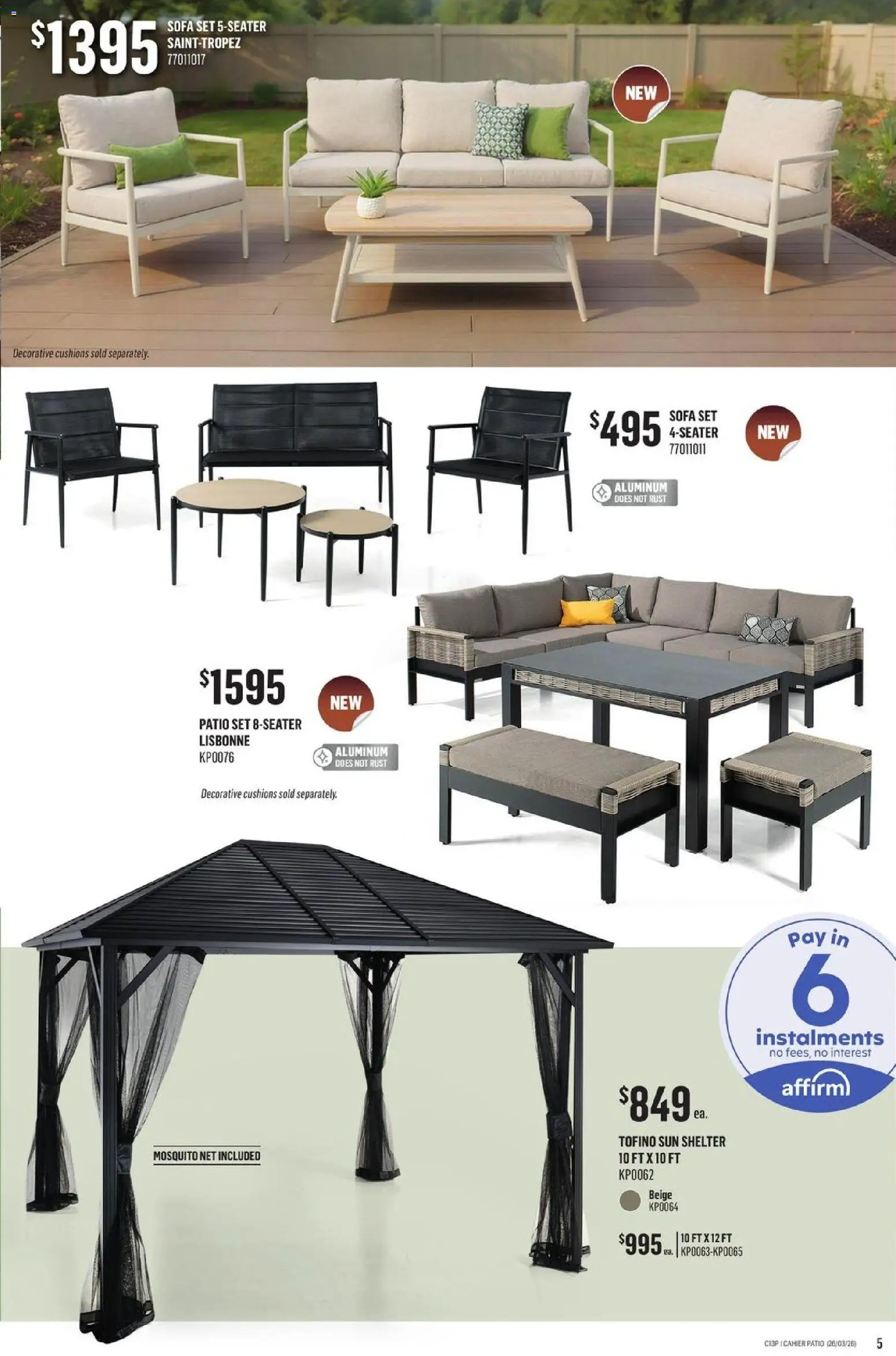 Canac flyer valid from 26.03.2026 | Page: 5 | Products: Sofa