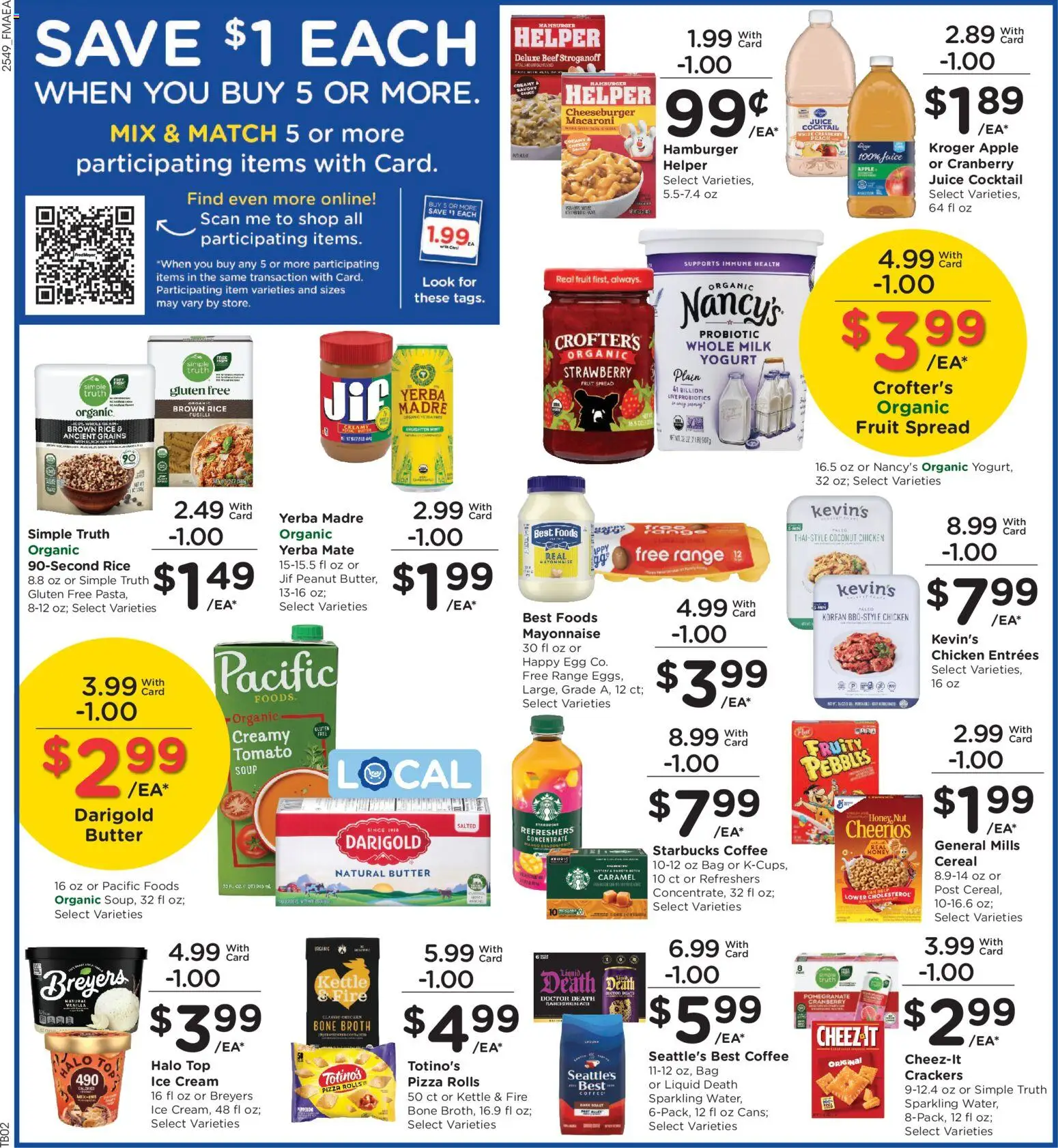 Fred Meyer Weekly Ad - valid from 07.01.2026 | Page: 4 | Products: Yogurt, Rice, Beef, Kettle