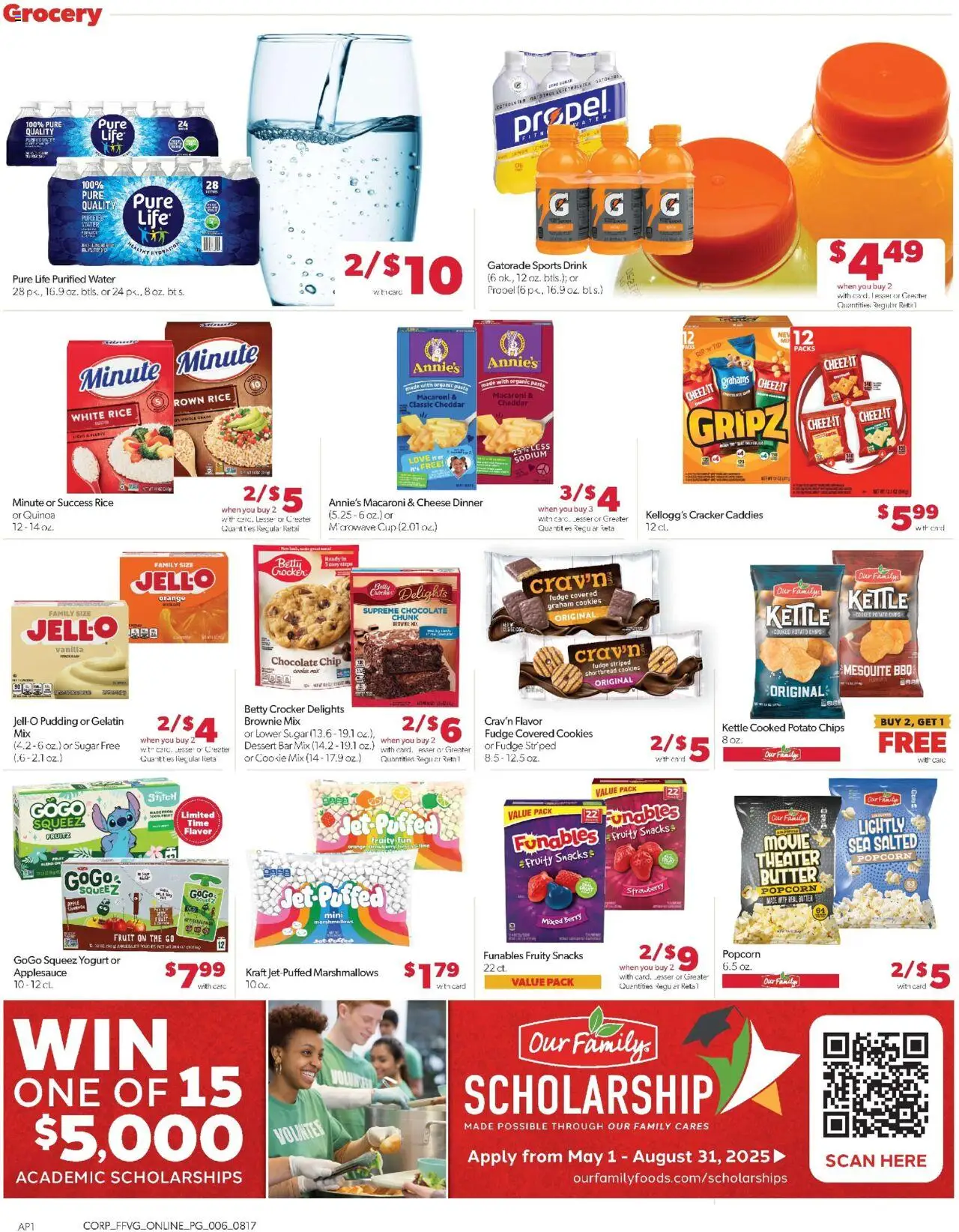 Family Fare Weekly Ad - valid from 17.08.2025 | Page: 13 | Products: Yogurt, Microwave, Pasta, Chips