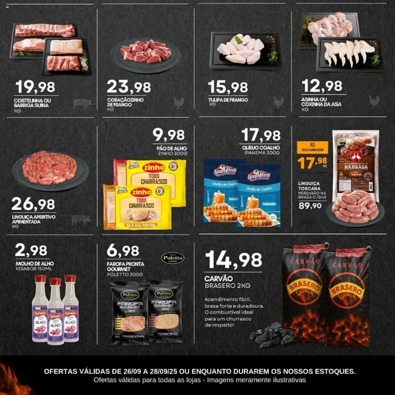 Mercadão Atacadista Folheto - válido de 26.09.2025 | Página: 2 | Produtos: Alho, Queijo, Frango, Farofa