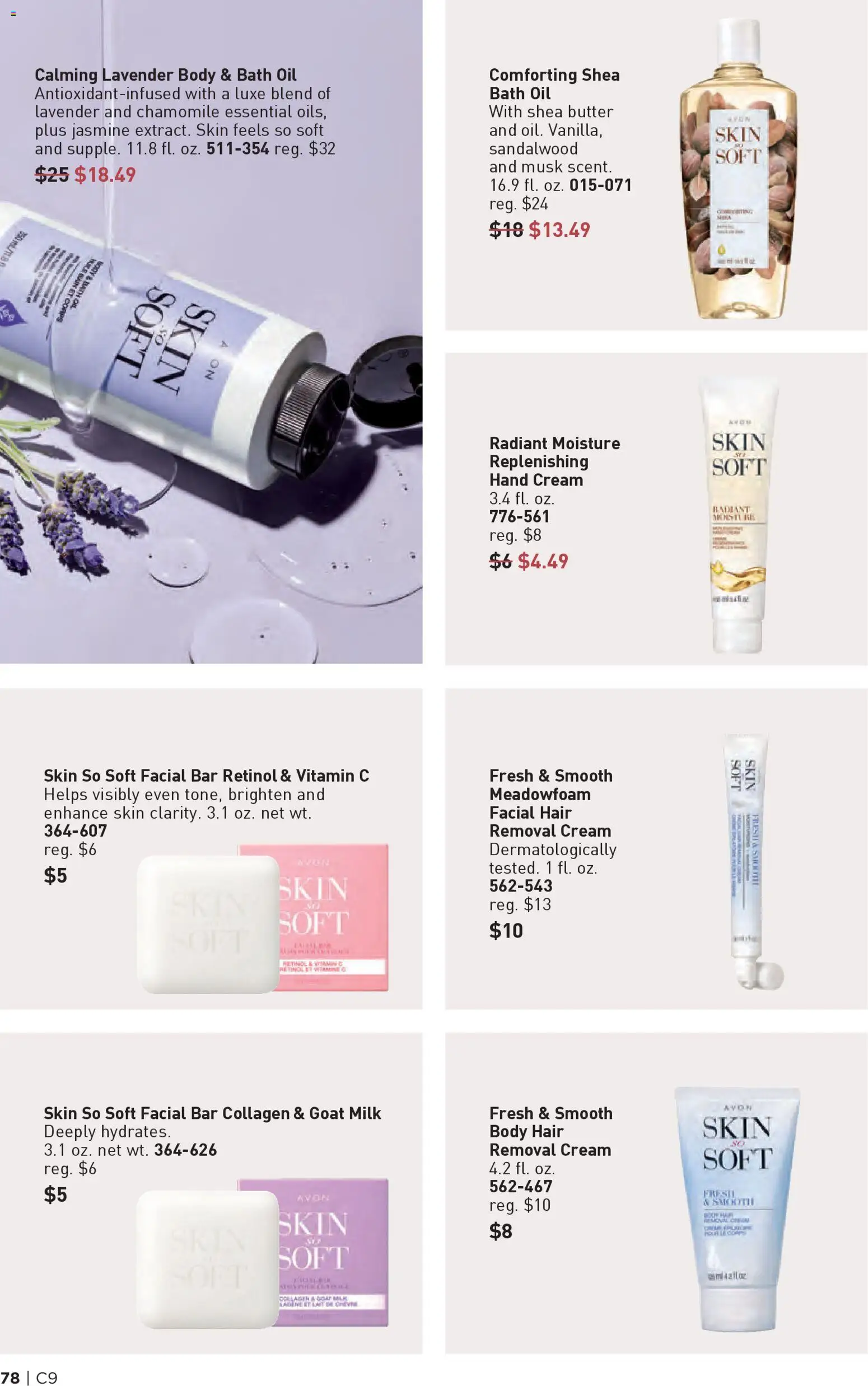 Avon Brochure - valid from 22.04.2026 | Page: 78 | Products: Vitamin, Butter, Oil, Cream