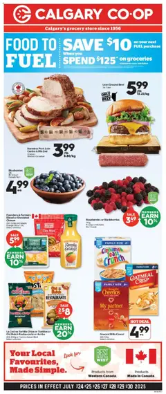 Preview of Calgary Co-op weekly flyer / circulaire from shop Calgary Co-op valid from 24.07.2025