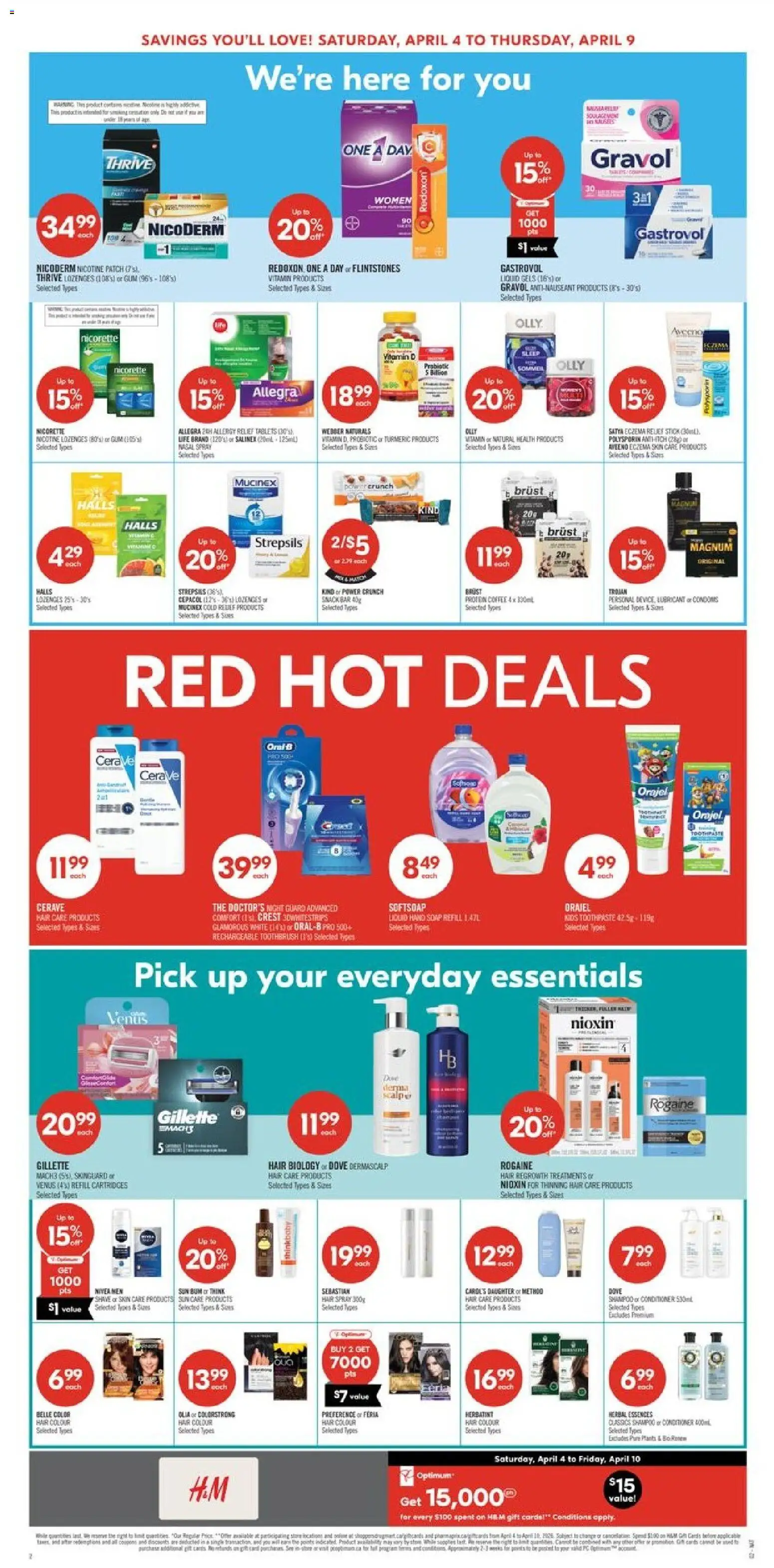 Shoppers flyer valid from 03.04.2026 | Page: 16 | Products: Shampoo, Conditioner, Toothpaste, Coffee