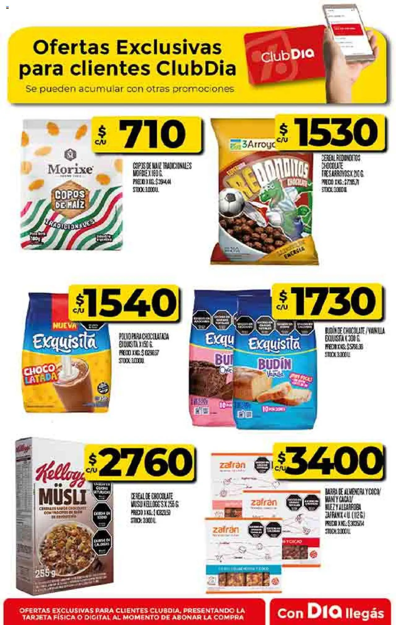 Supermercado DIA Ofertas - Salta y Jujuy │ válido desde el 20.08.2025 | Página: 42 | Productos: Copos, Almendra, Chocolate, Chocolatada