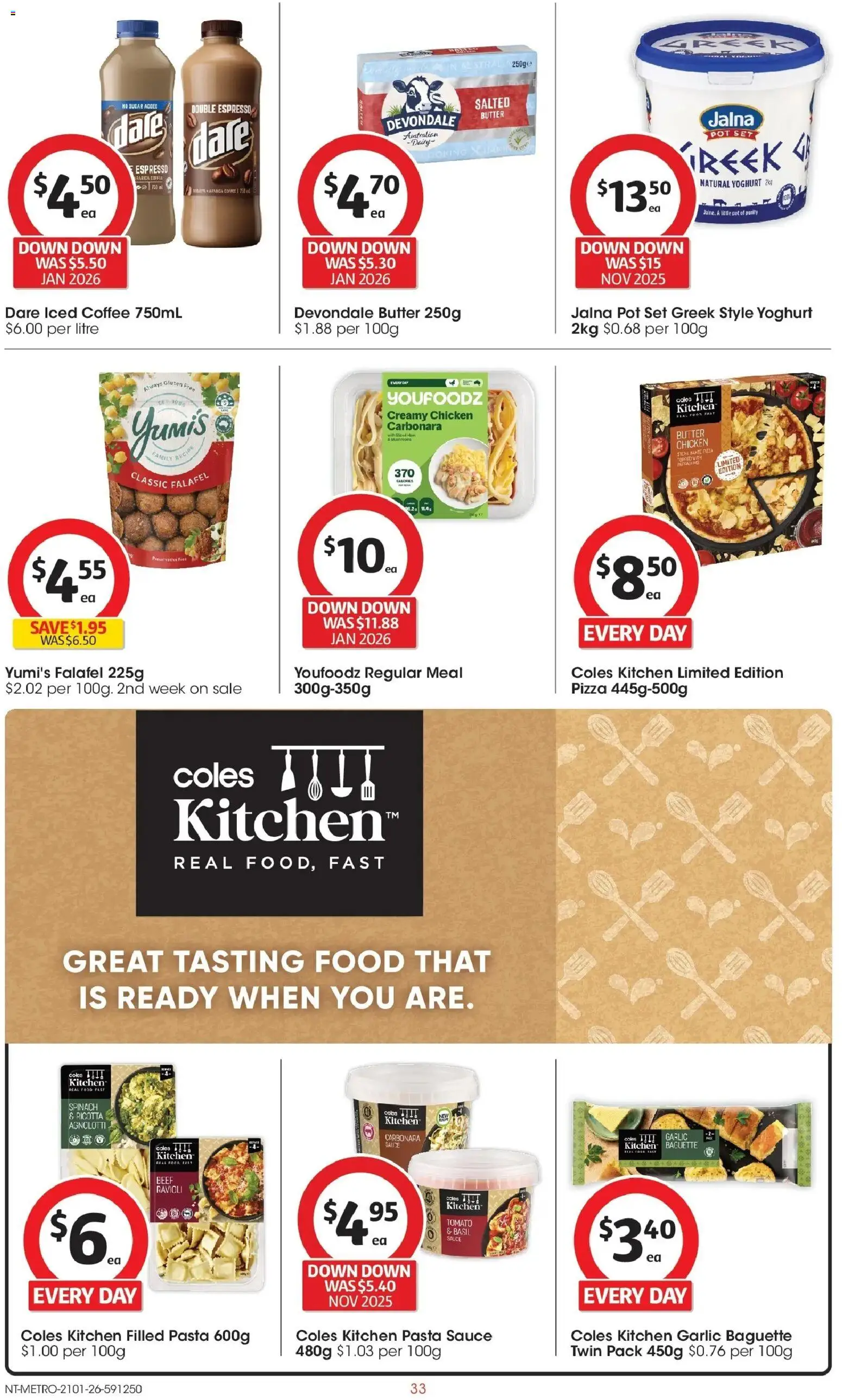 Coles catalogue - valid from 21.01.2026 | Page: 33 | Products: Ham, Chicken, Coke, Garlic
