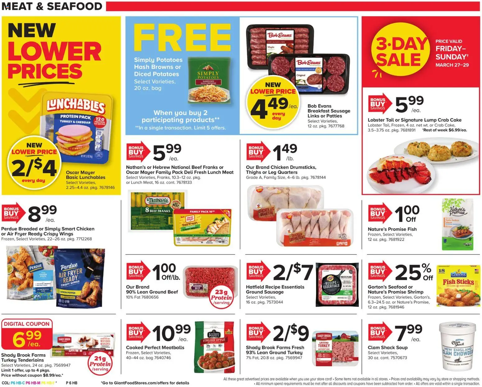 Giant Weekly Ad - valid from 27.03.2026 | Page: 13 | Products: Fryer, Fish, Beef, Seafood