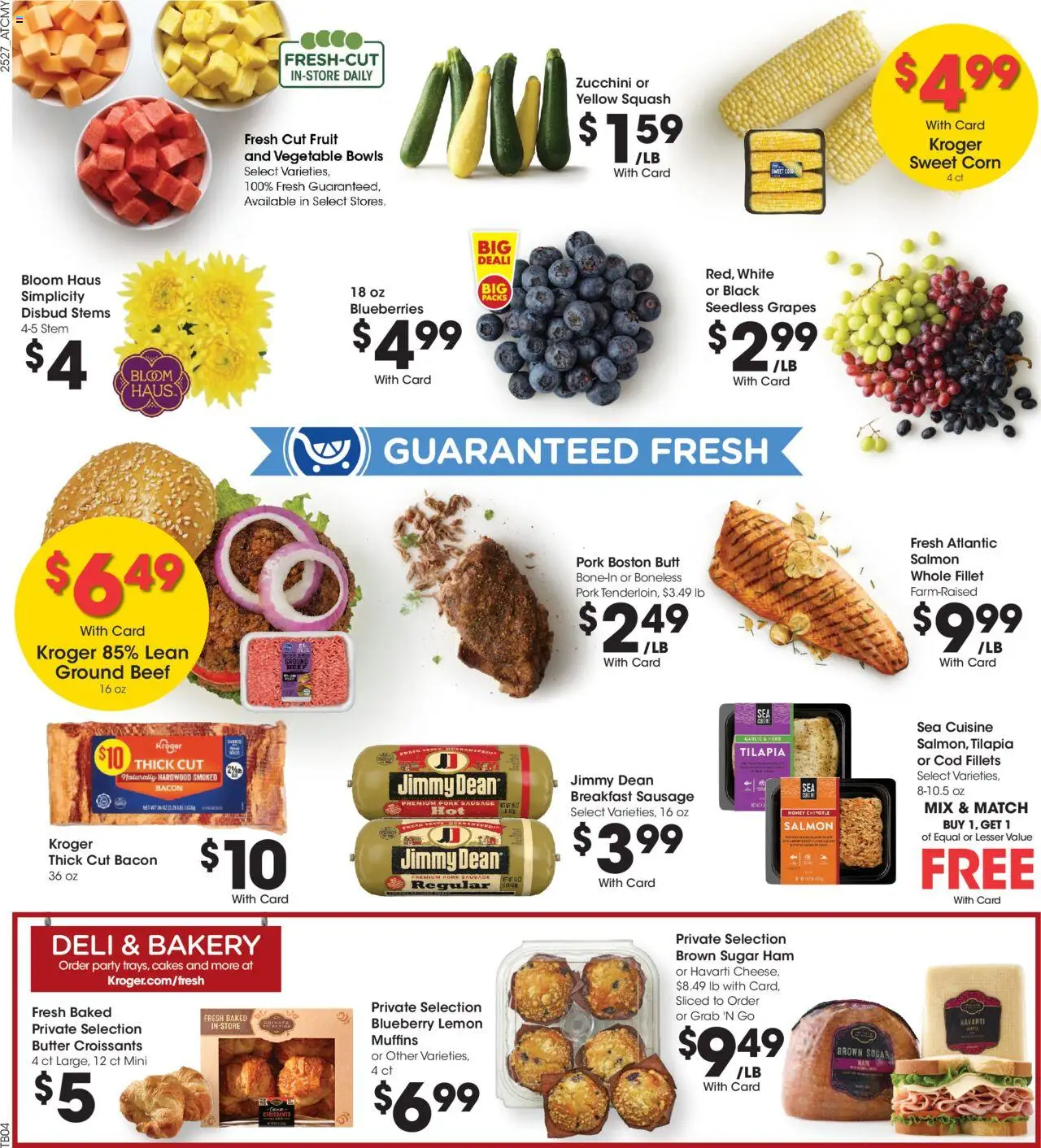 Kroger Weekly Ad - valid from 06.08.2025 | Page: 10 | Products: Bakery, Pork, Sausage, Croissants