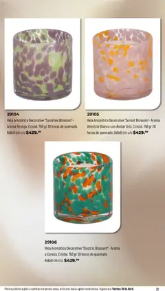 Vista previa de Home Interiors catálogo Magia de las Velas , nuevo folleto de la tienda, válido en México a partir del 31.03.2025 | Página: 23 | Productos: Vela