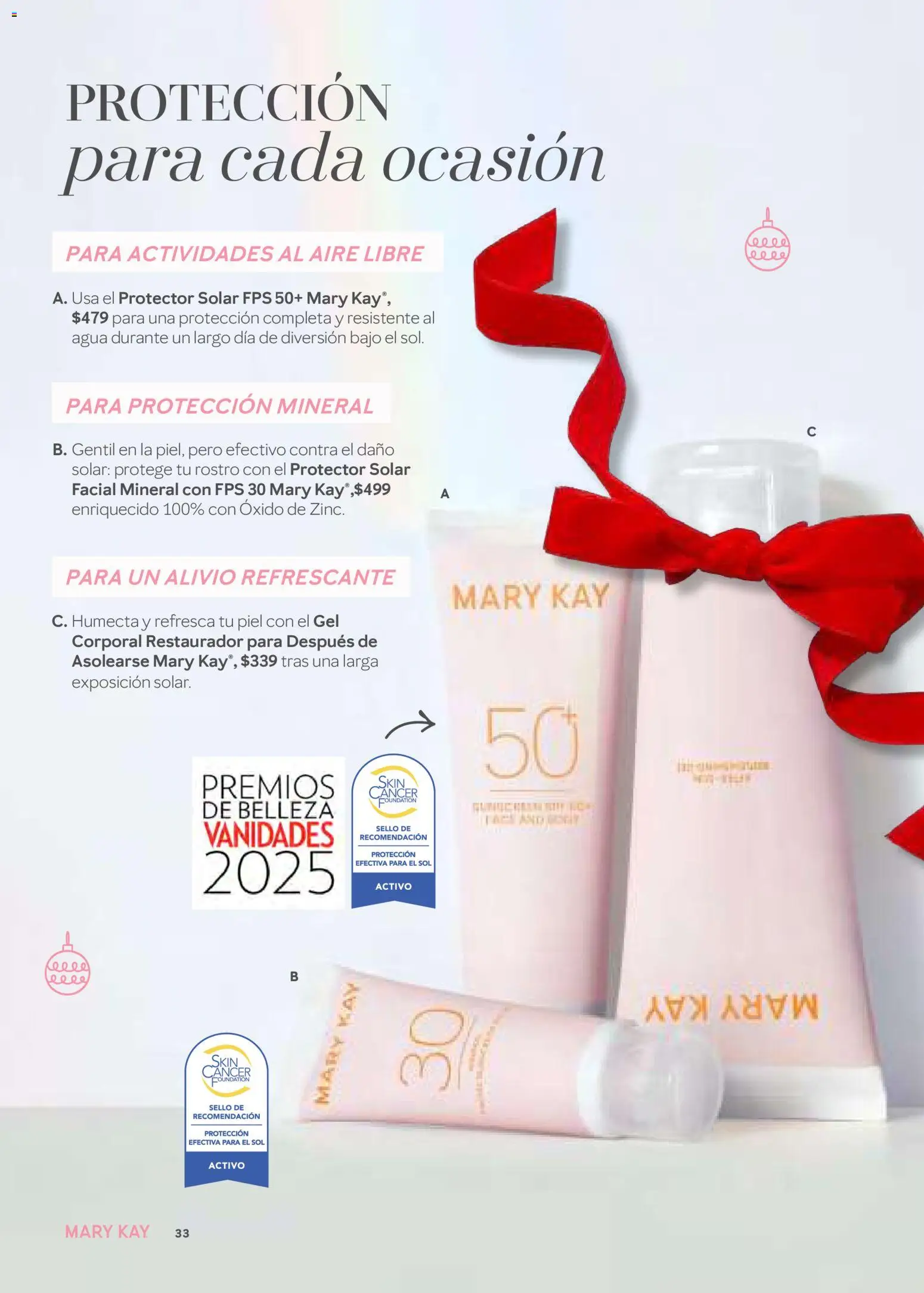 Nuevas ofertas de Mary Kay válidas en toda la República Mexicana desde el 01.11.2025. ¡Encuentra las mejores ofertas en Mary Kay catálogo! | Página: 33 | Productos: Gel corporal, Agua, Protector solar