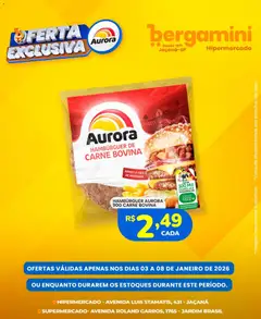 Supermercado Bergamini - Ofertas Aurora - Pré-Visualização do folheto da loja Supermercado Bergamini, válido de 03.01.2026