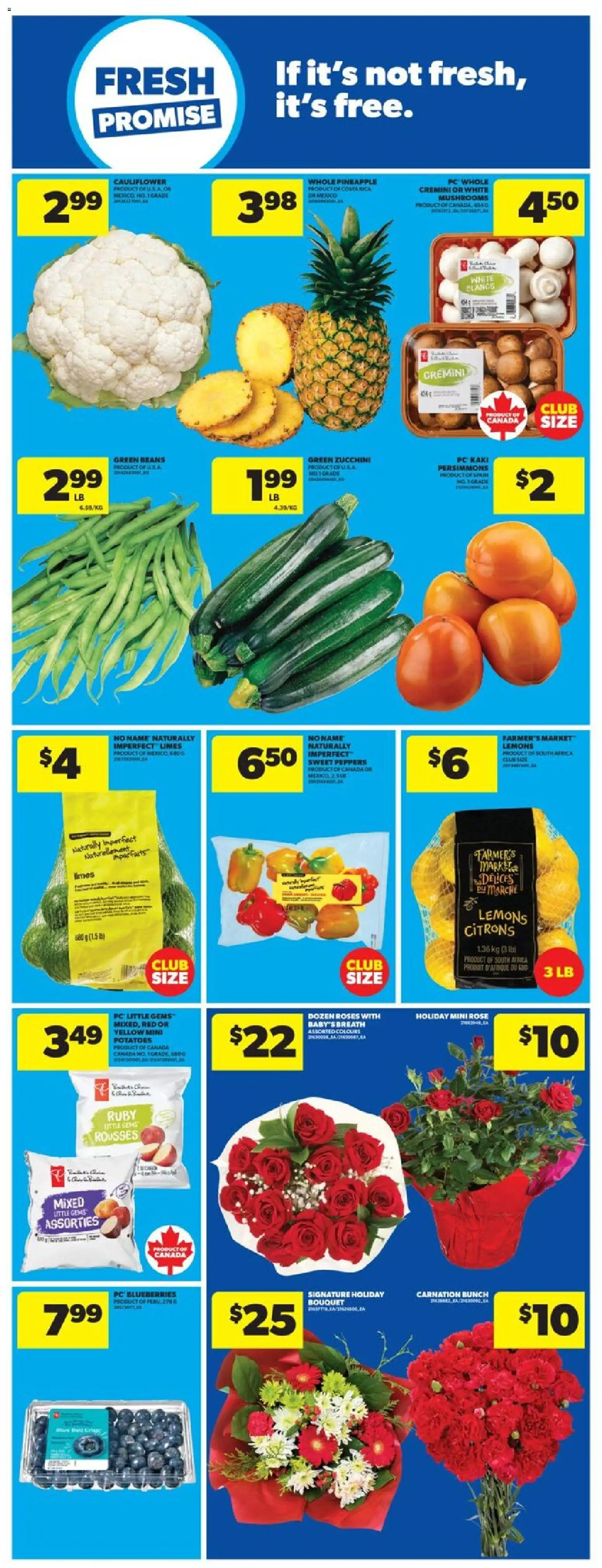 Real Canadian Superstore flyer valid from 11.12.2025 | Page: 17 | Products: Pineapple, PC, Potatoes